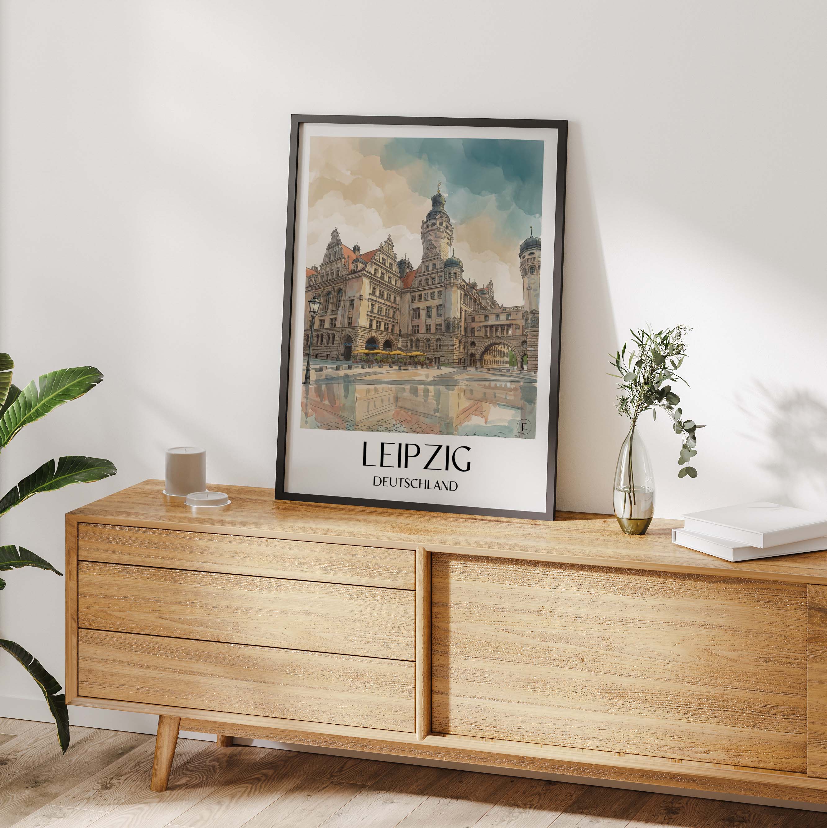 leipzig-deutschland-poster-aquarell