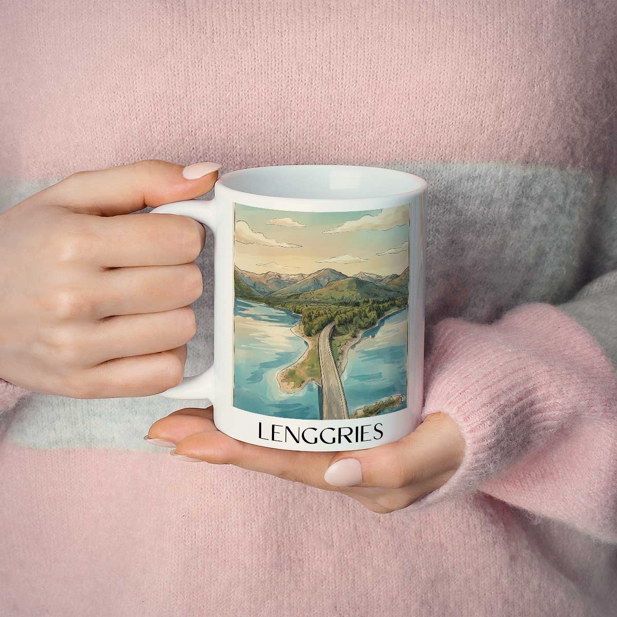 lenggries-tölzer-land-deutschland-kaffeebecher-aquarell