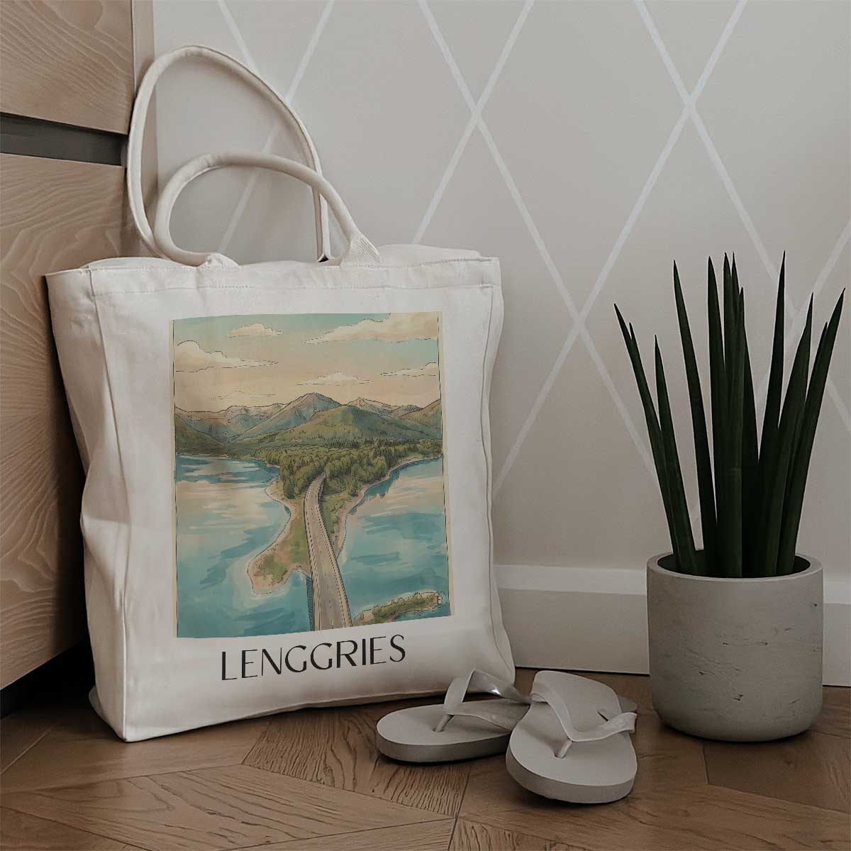 lenggries-tölzer-land-deutschland-einkaufstasche-aquarell