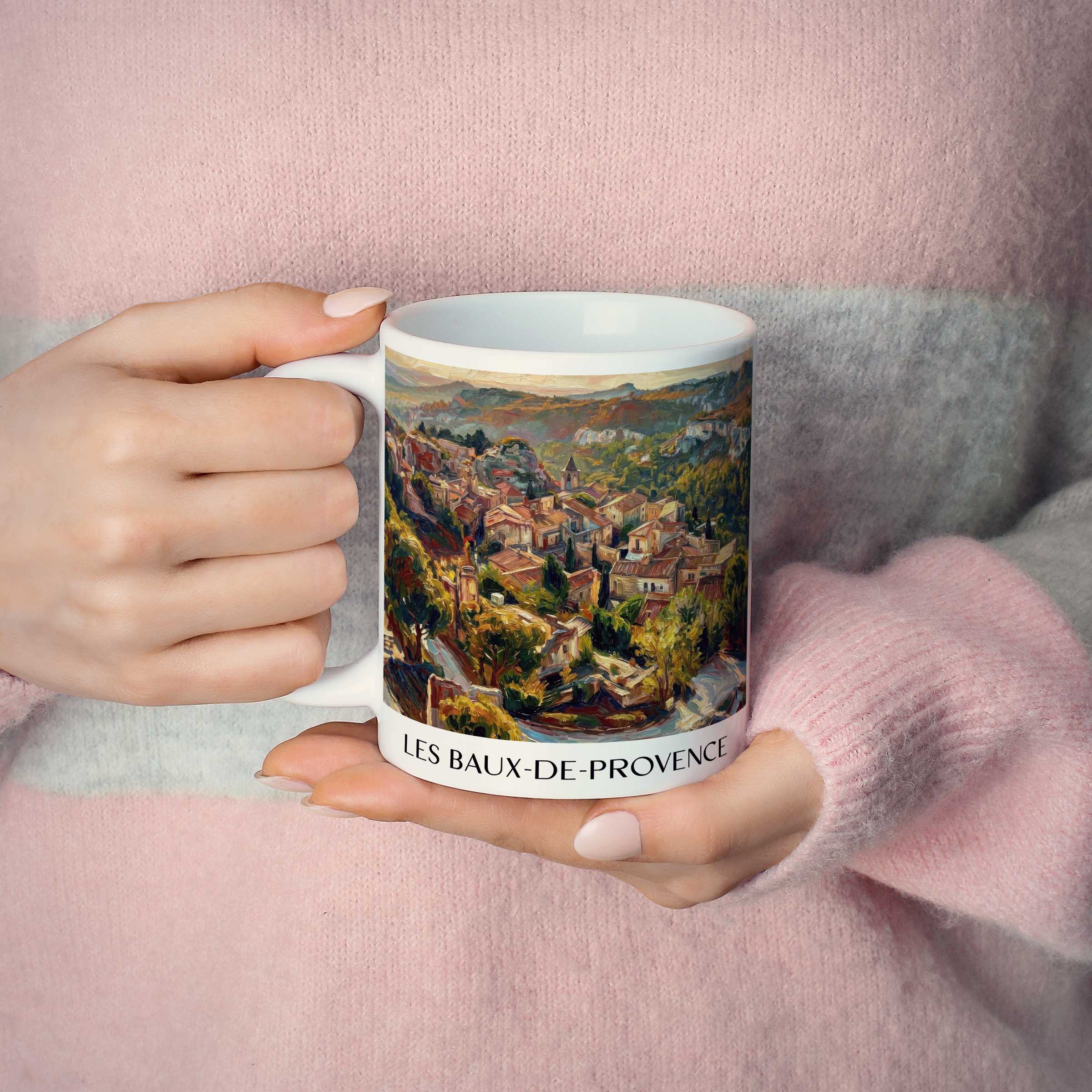 les-baux-de-provence-alpilles-frankreich-kaffeebecher-oil-painting-oelgemaelde