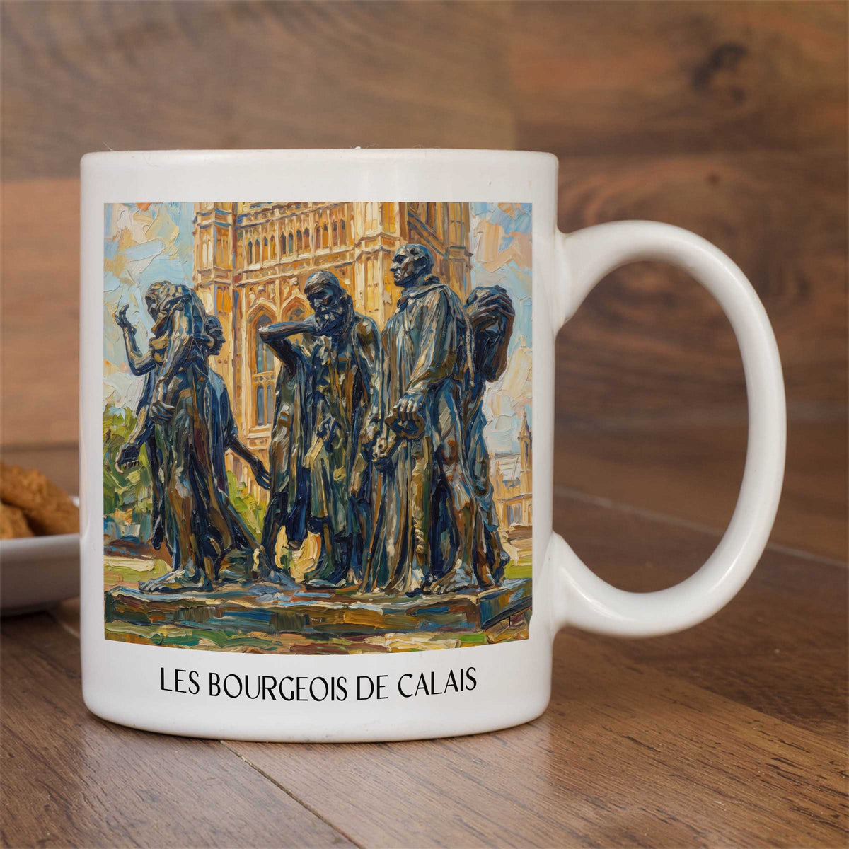 les-bourgeois-de-calais-côte-d'opale-frankreich-kaffeebecher-oil-painting-oelgemaelde