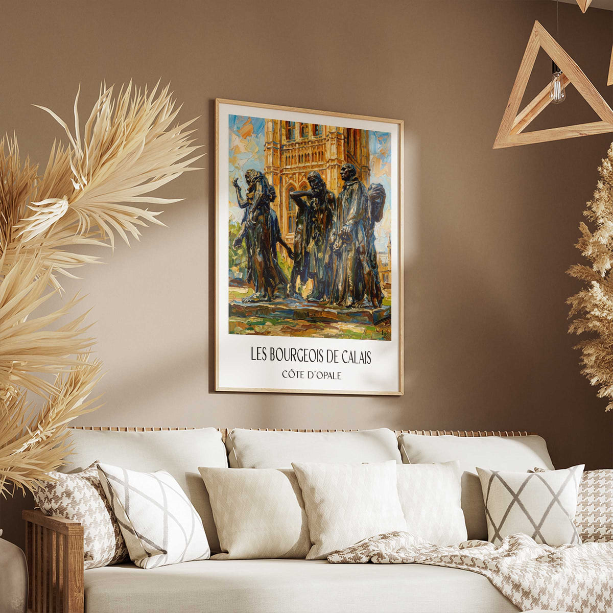 les-bourgeois-de-calais-côte-d'opale-frankreich-poster-oil-painting-oelgemaelde