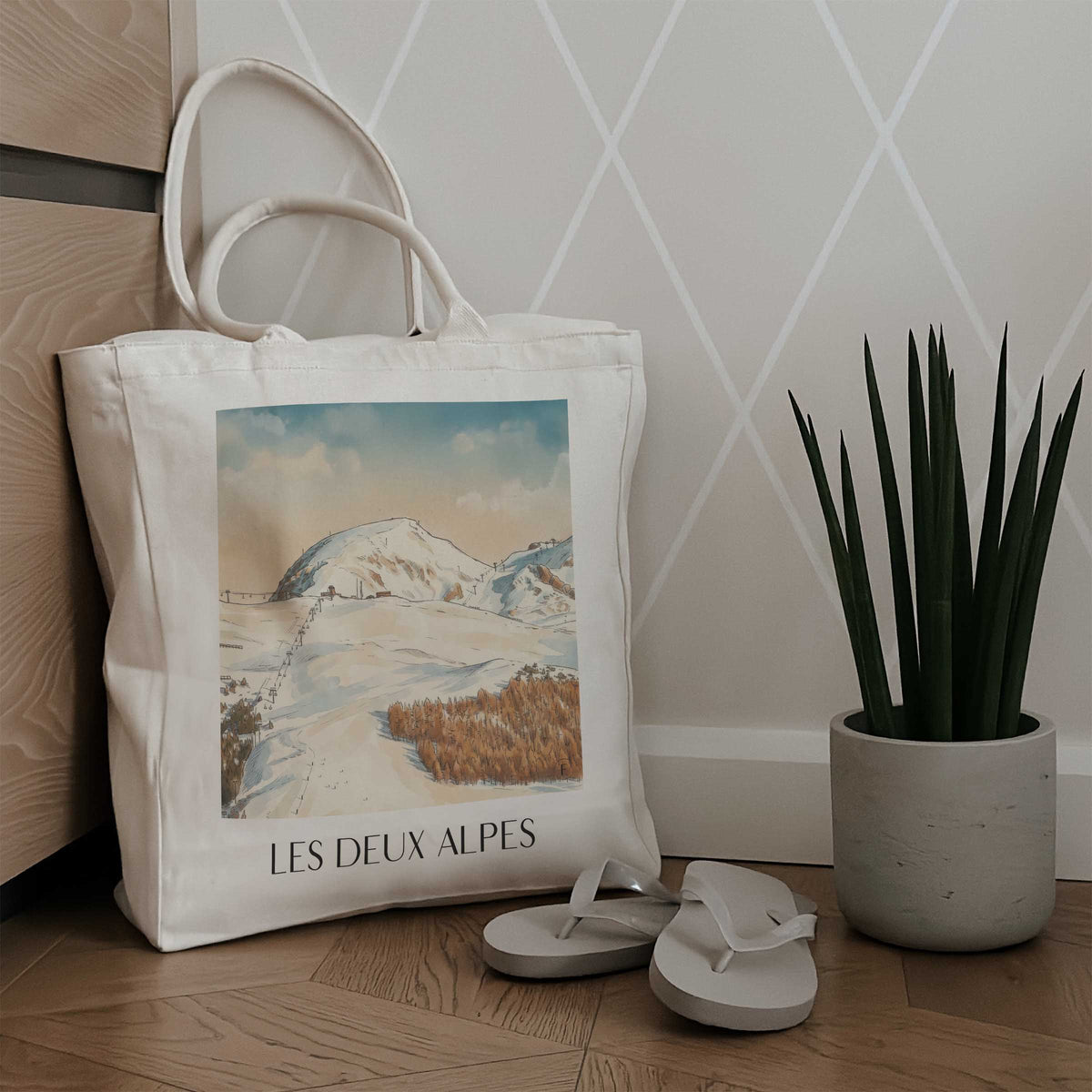 les-deux-alpes-oisans-frankreich-einkaufstasche-aquarell