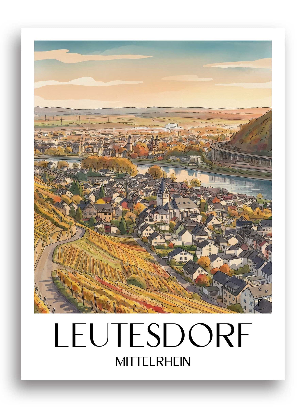 leutesdorf-mittelrhein-deutschland-poster-aquarell