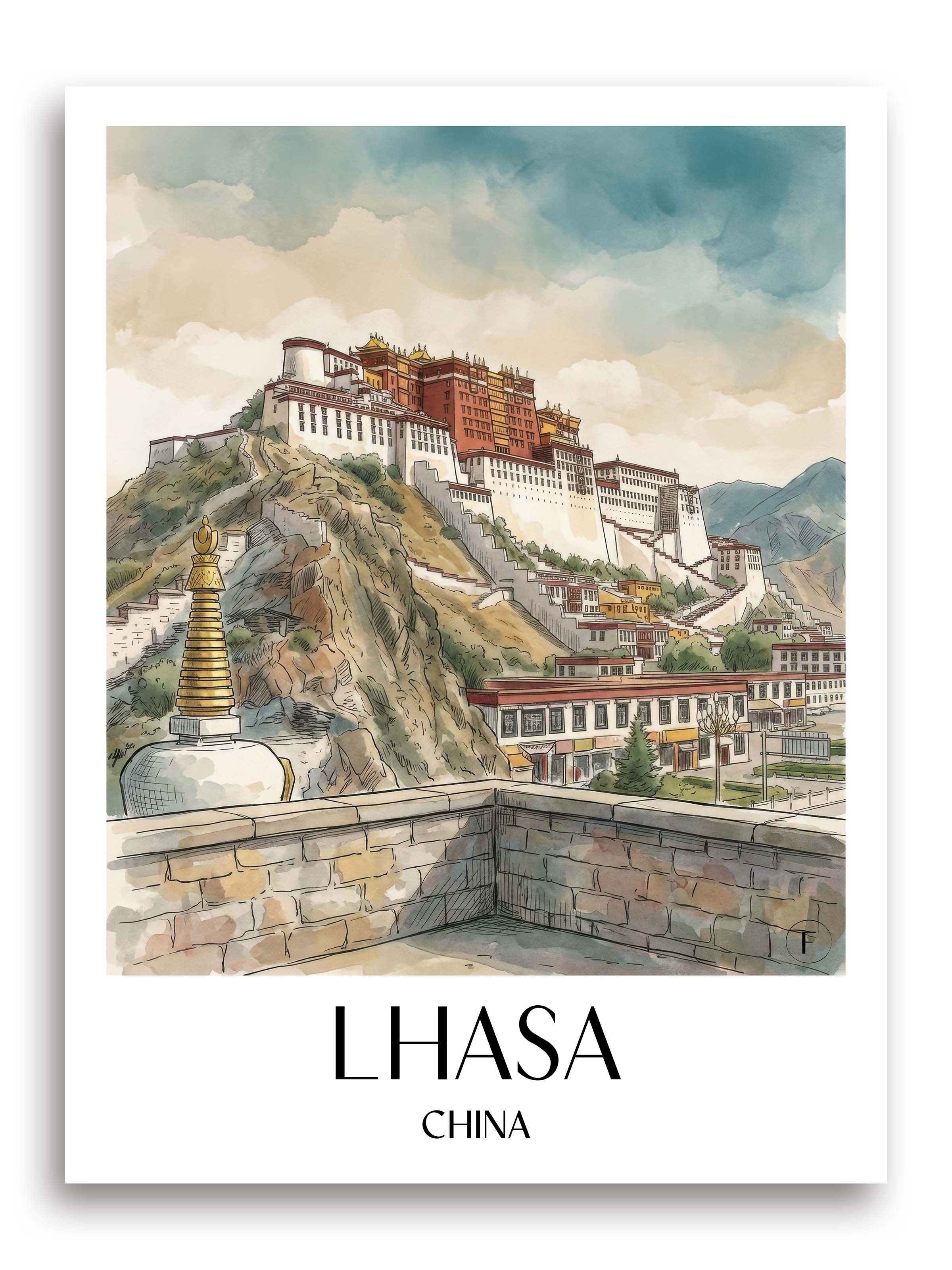 lhasa-china-poster-aquarell