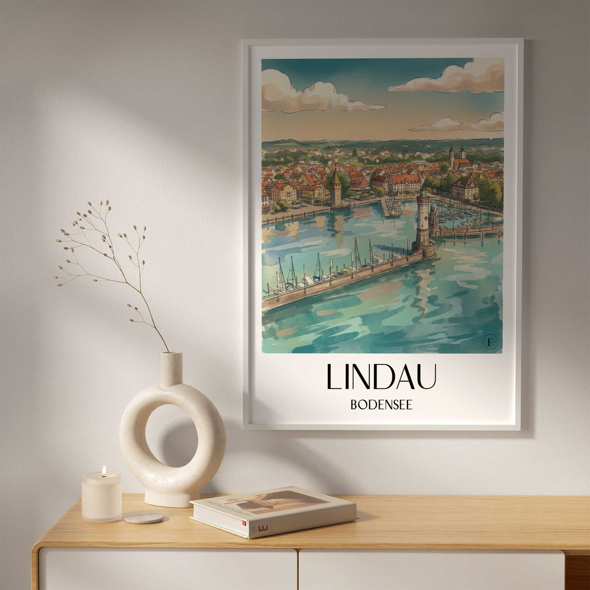 lindau-bodensee-deutschland-poster-aquarell