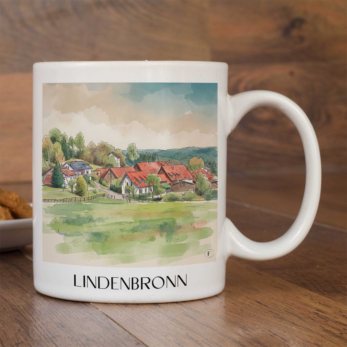 lindenbronn-schwäbische-alb-deutschland-kaffeebecher-aquarell