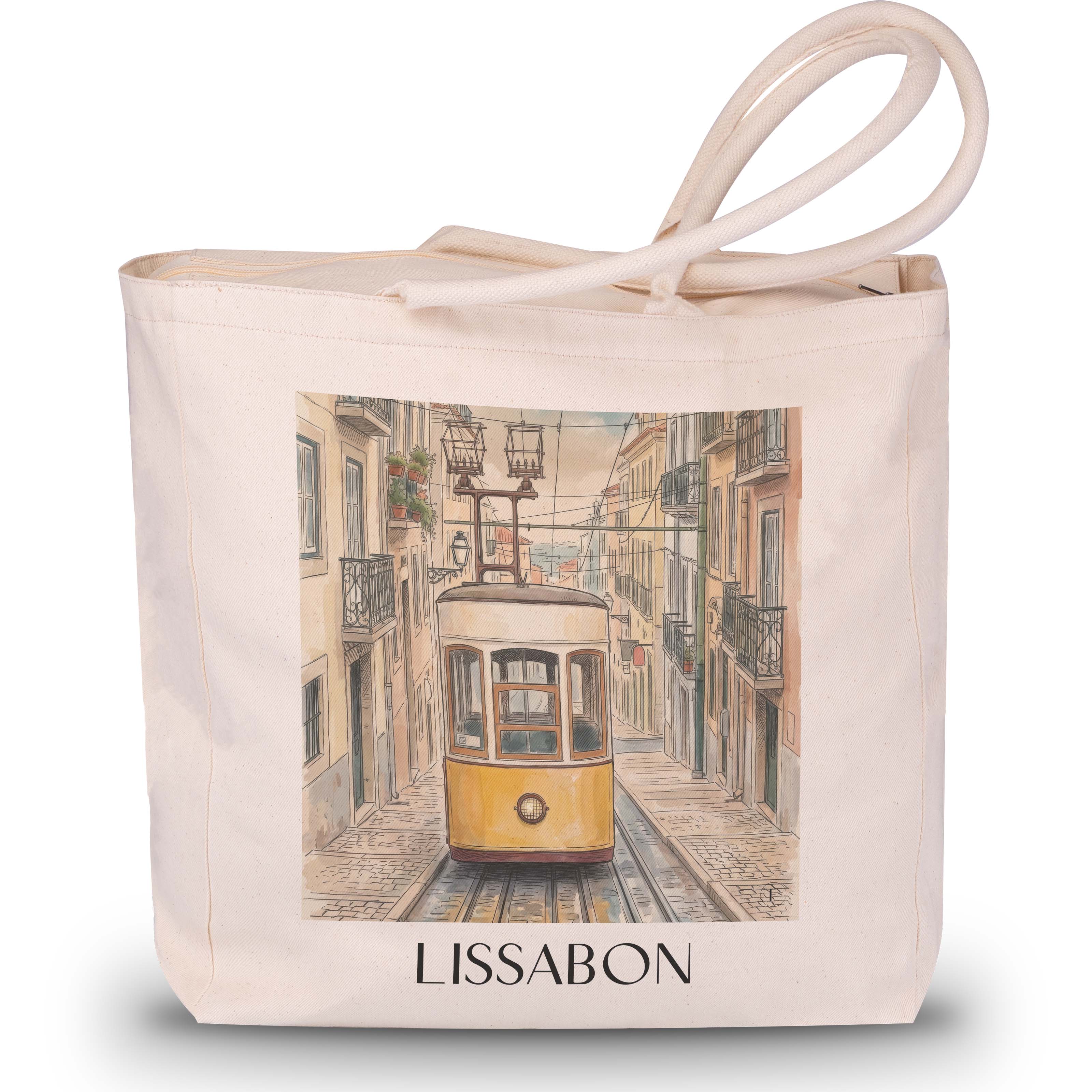 lissabon-portugal-einkaufstasche-aquarell