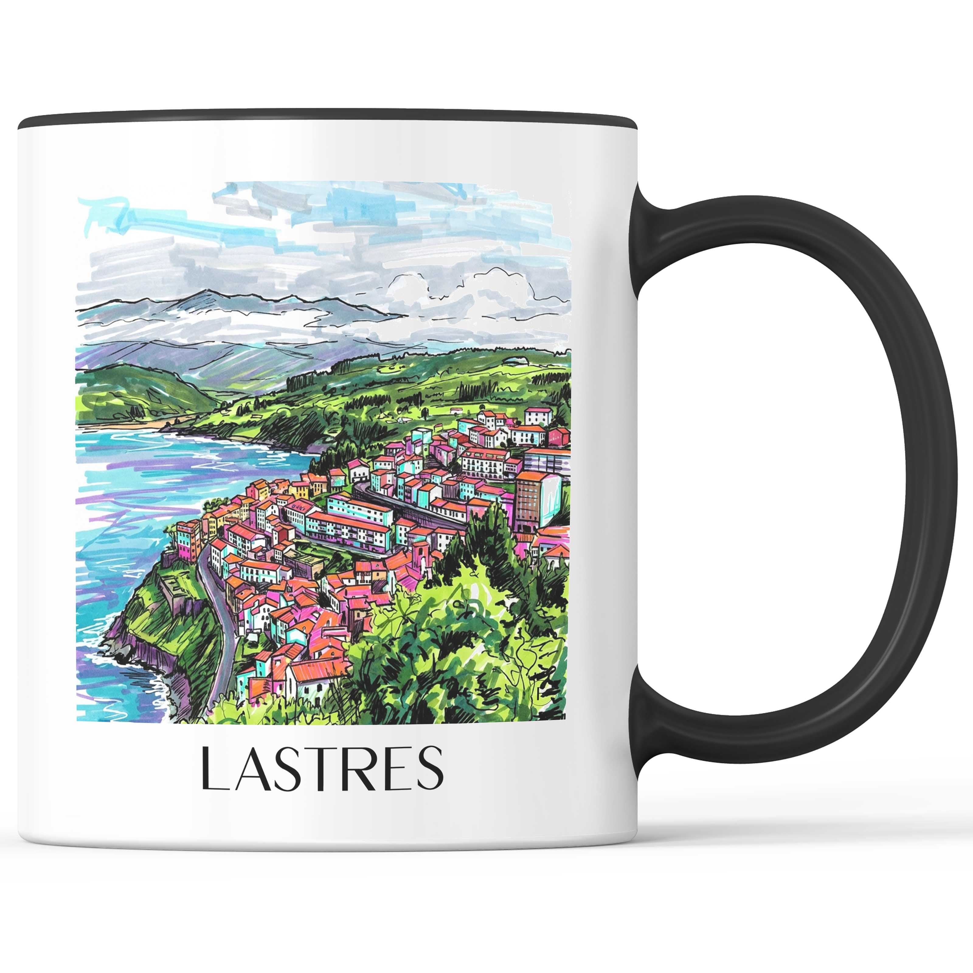 Llastres Kaffeebecher - Spanien - Spanien Becher - Kaffeetasse im Tag Graffiti Stil - favplace