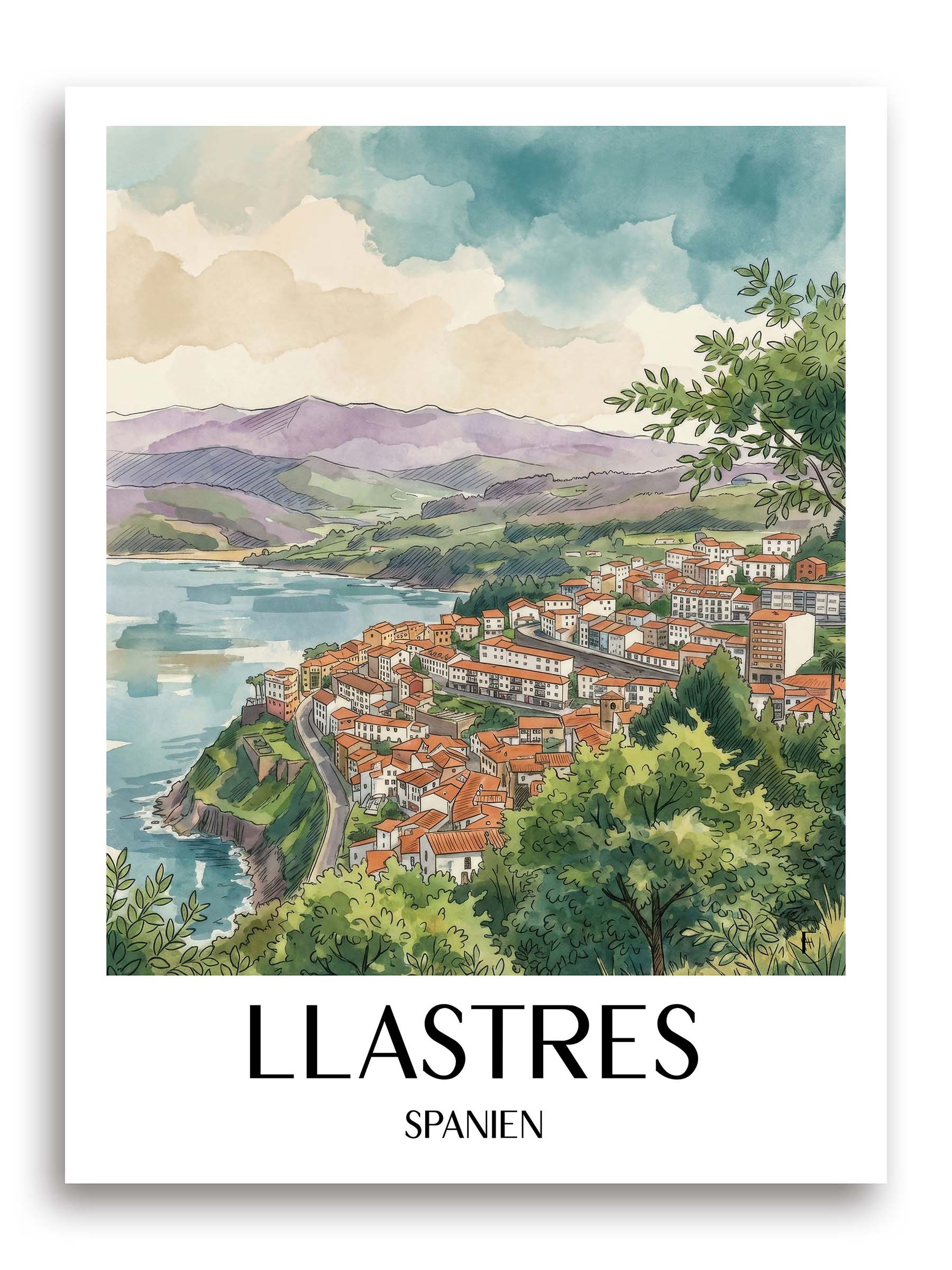llastres-spanien-spanien-und-spanien-poster-aquarell
