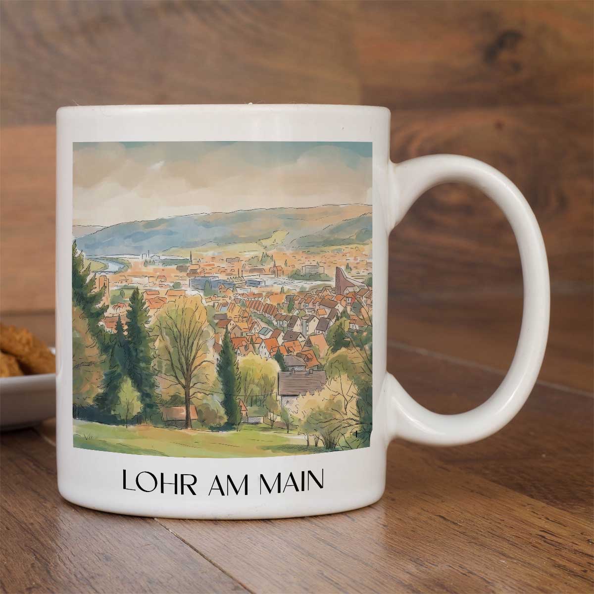 lohr-am-main-unterfranken-deutschland-kaffeebecher-aquarell