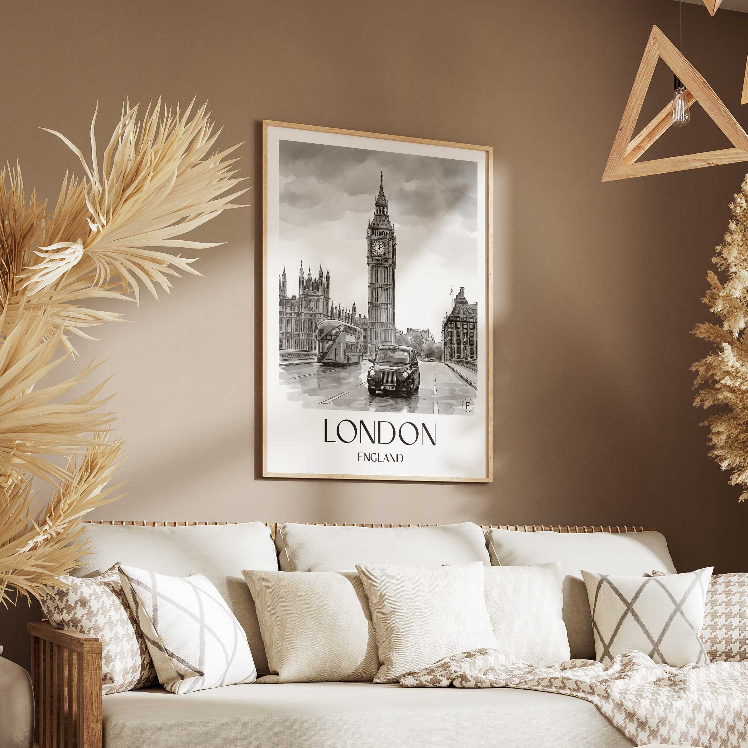 london-england-poster-aquarell-schwarz-weiss