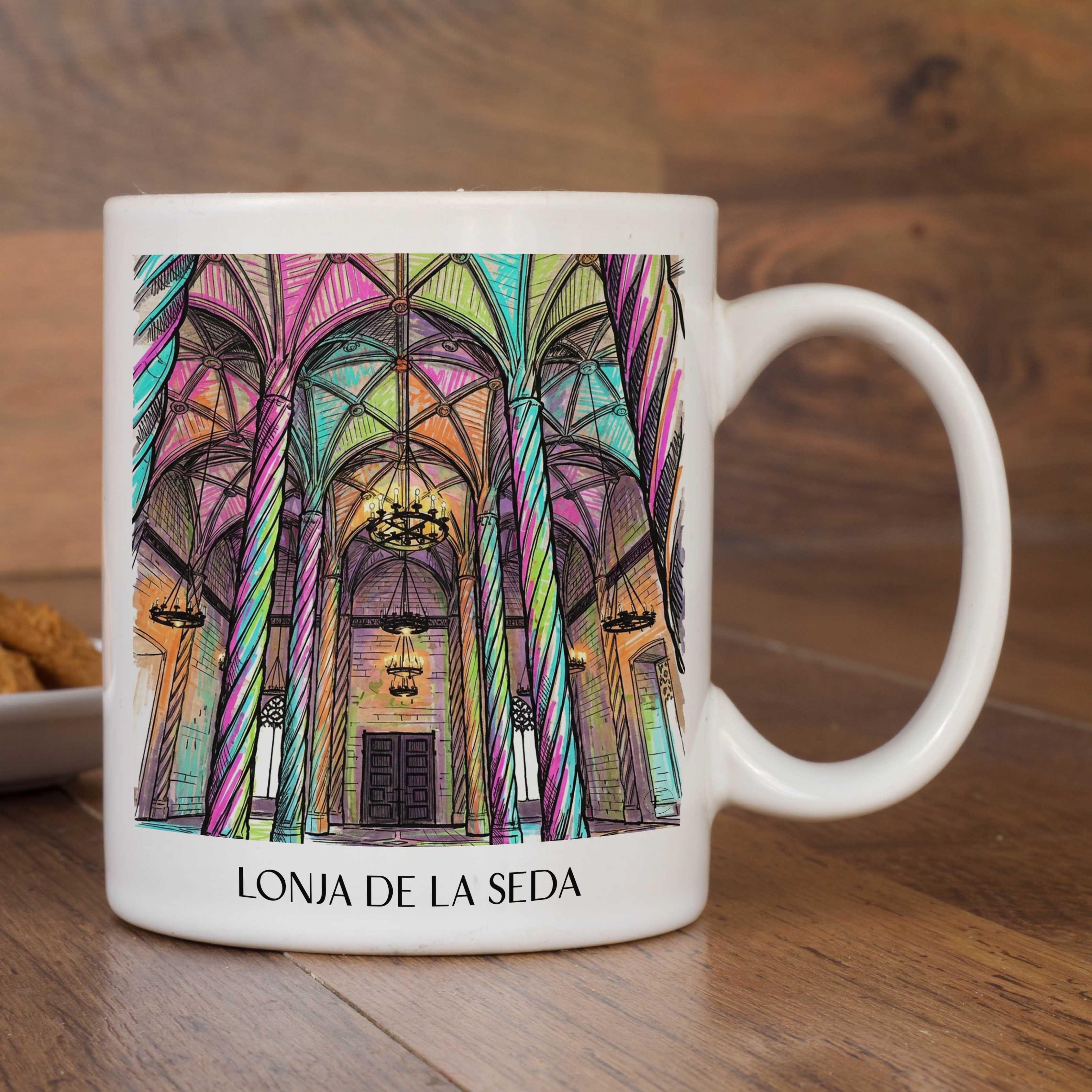 lonja-de-la-seda-valencia-spanien-kaffeebecher-graffiti