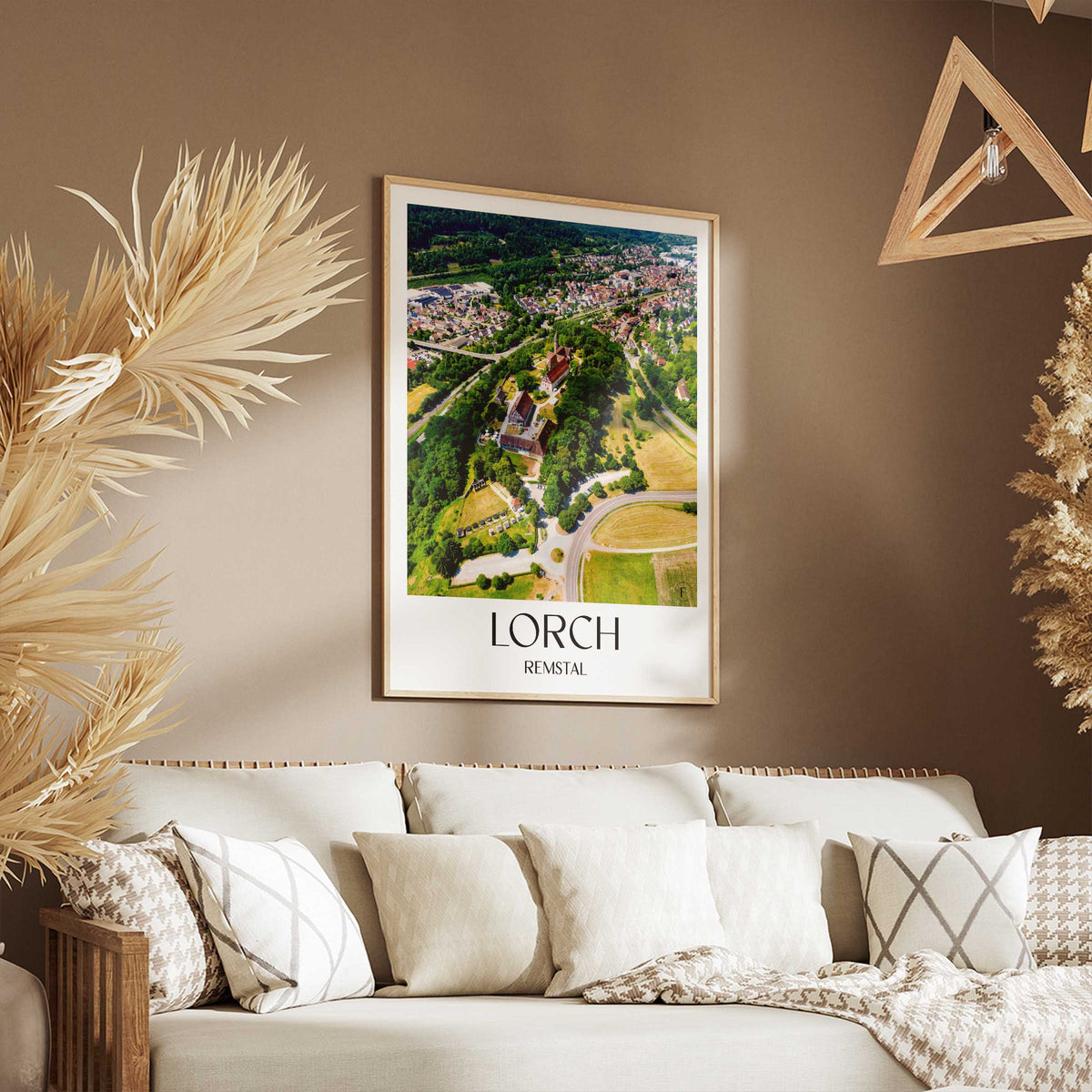 lorch-remstal-deutschland-poster-oil-painting-oelgemaelde
