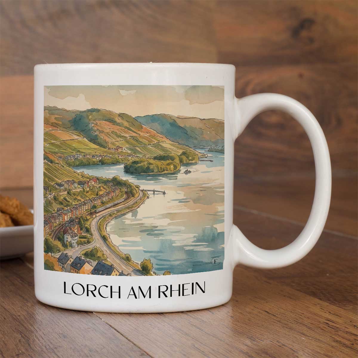 lorch-am-rhein-rheingau-deutschland-kaffeebecher-aquarell