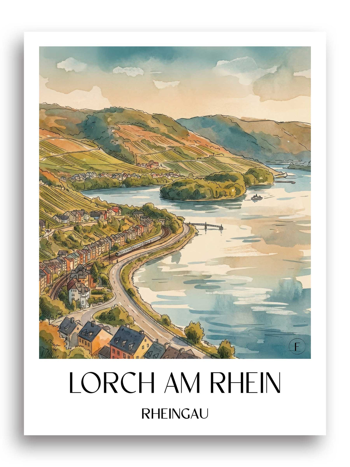 lorch-am-rhein-rheingau-deutschland-poster-aquarell