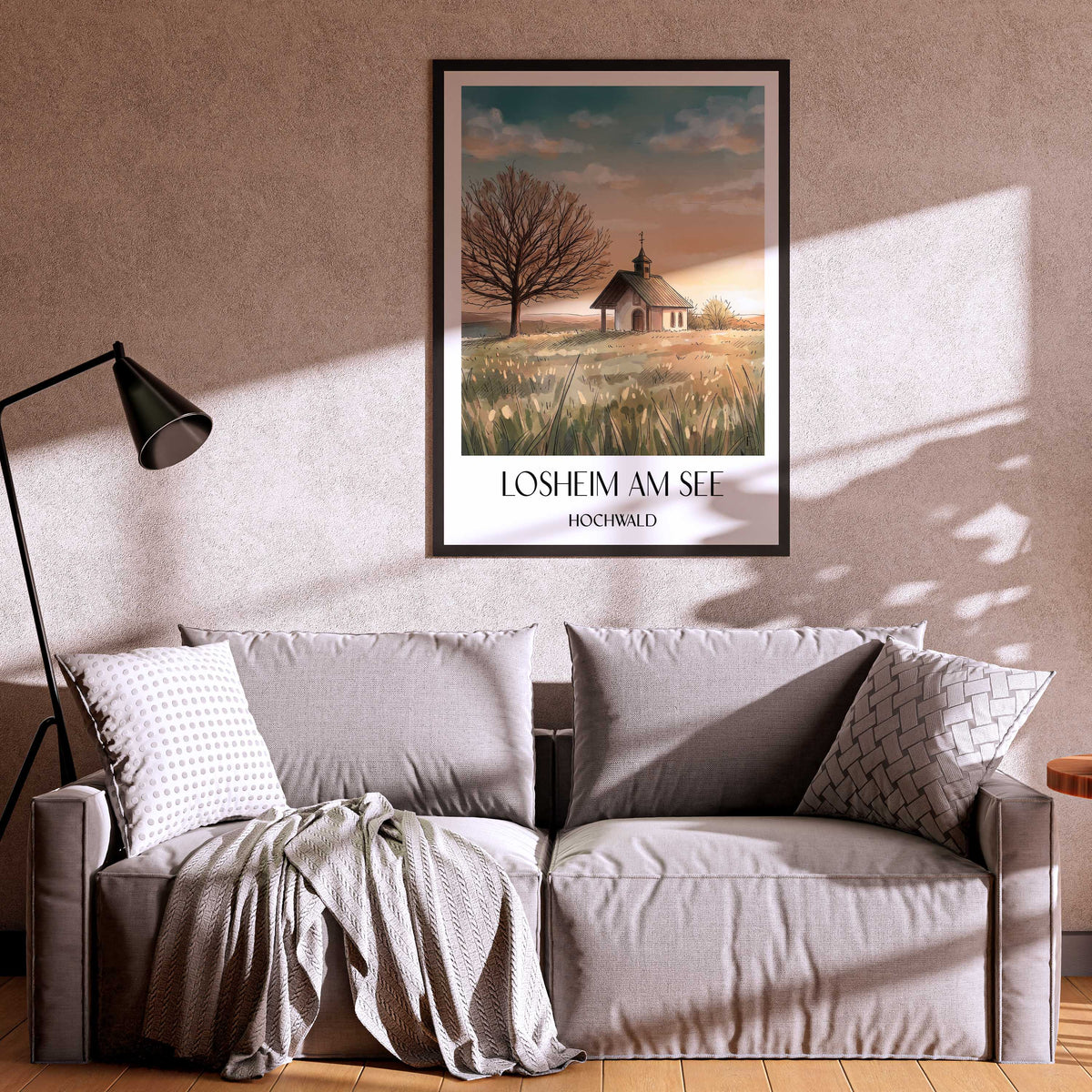 losheim-am-see-hochwald-deutschland-poster-aquarell