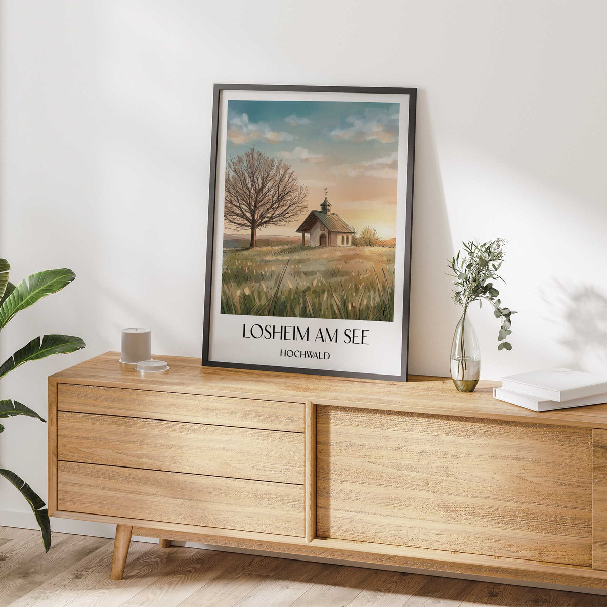 losheim-am-see-hochwald-deutschland-poster-aquarell