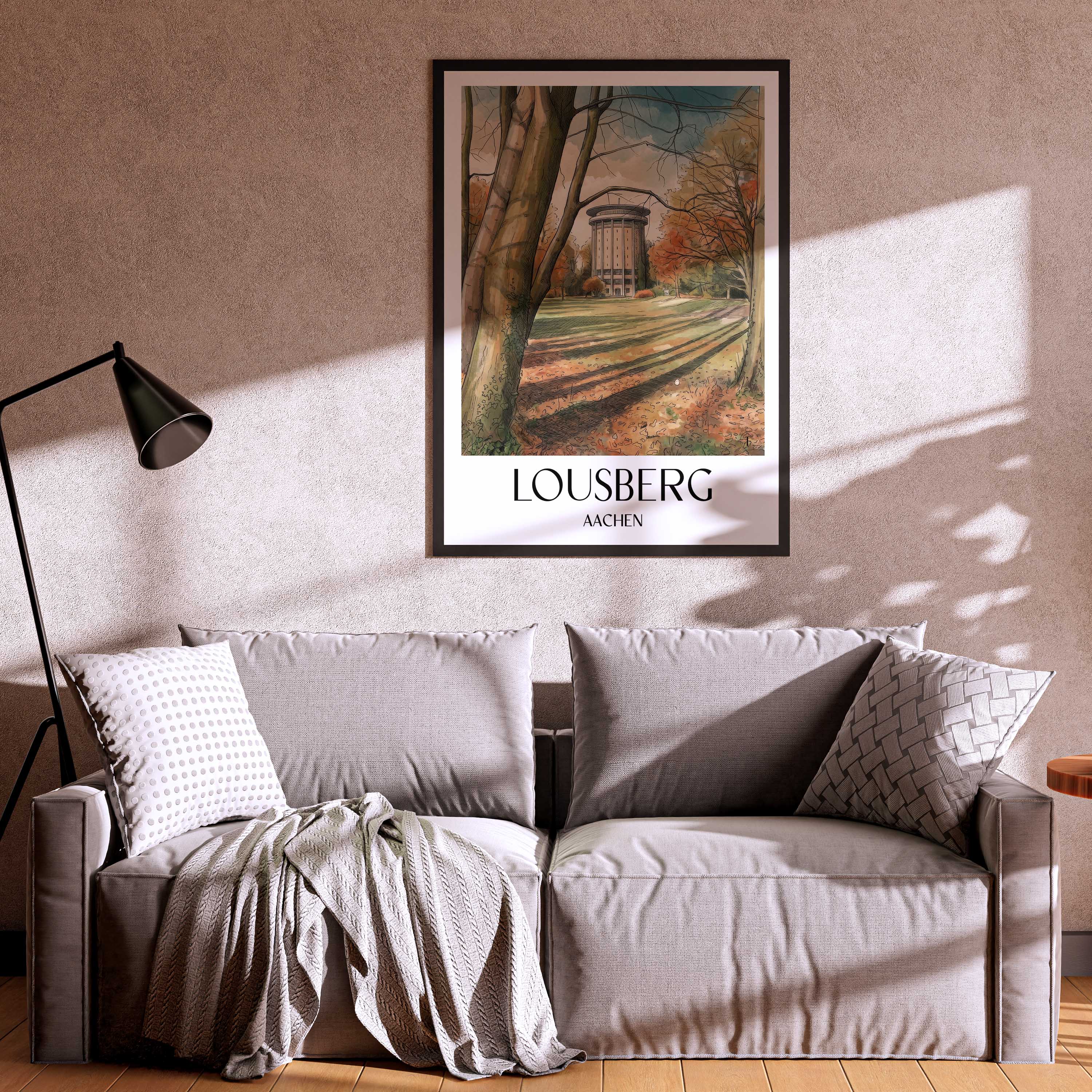 lousberg-aachen-deutschland-poster-aquarell
