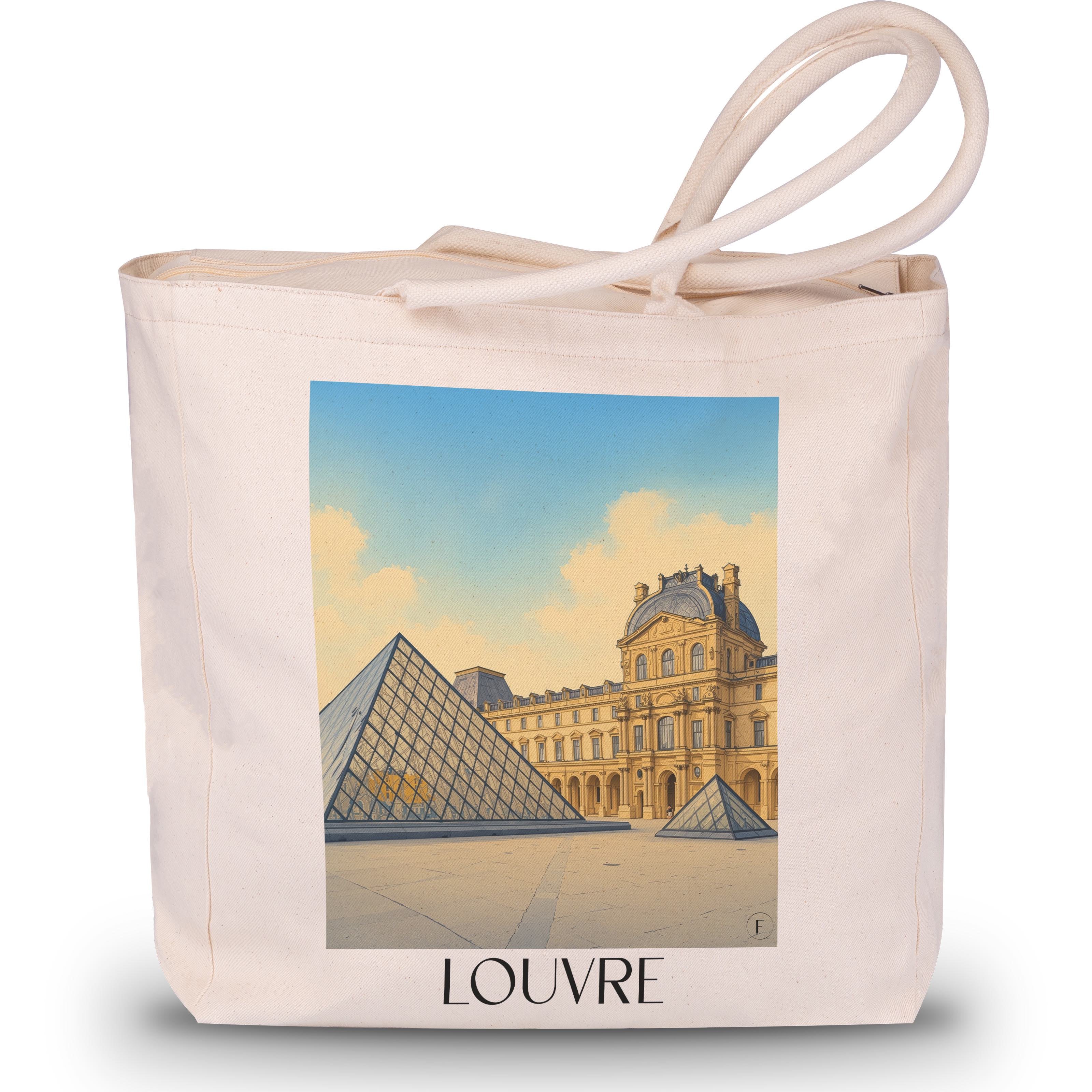 louvre-paris-frankreich-einkaufstasche-aquarell