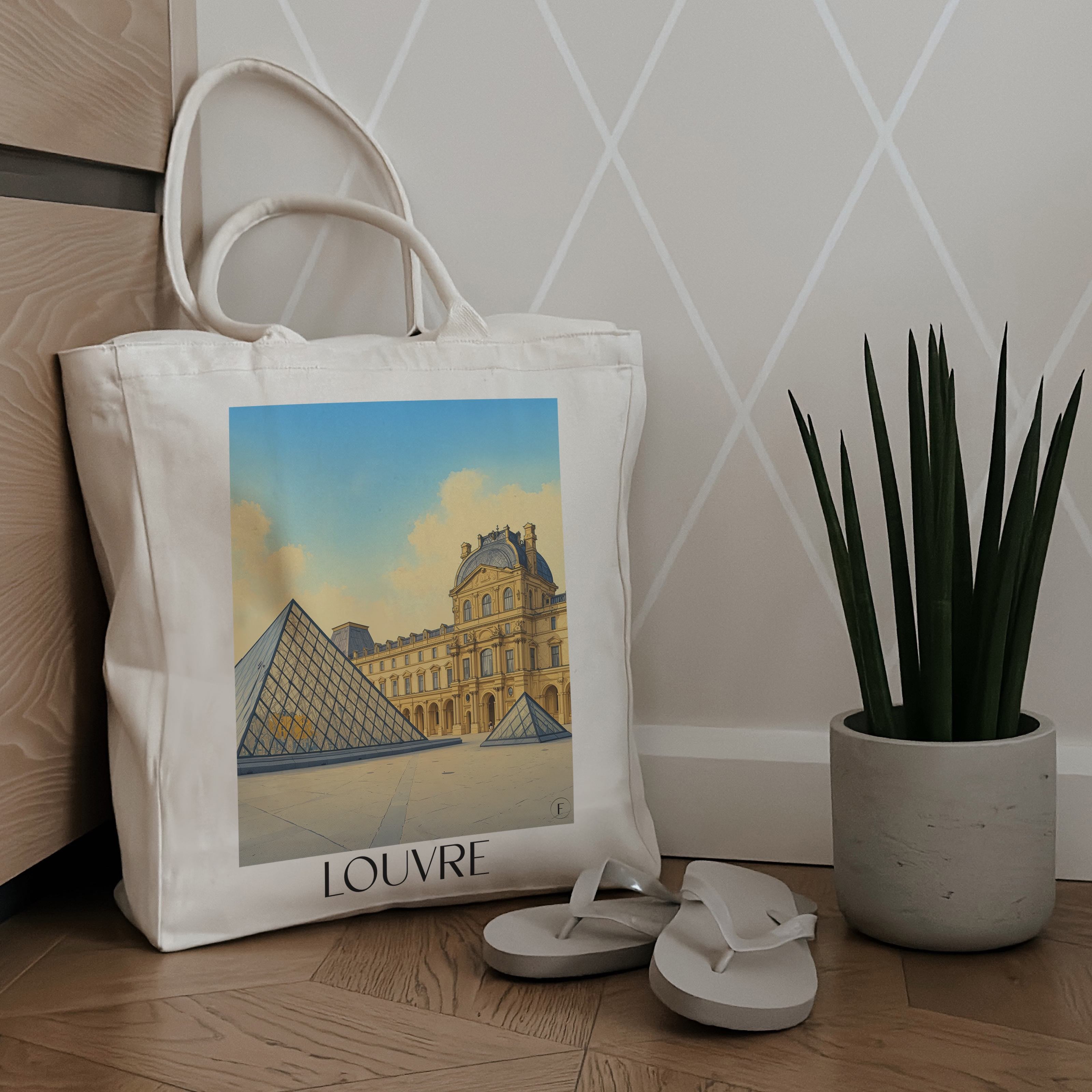 louvre-paris-frankreich-einkaufstasche-aquarell