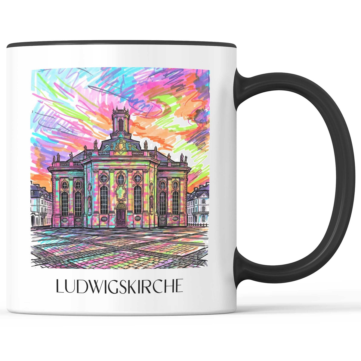 ludwigskirche-saarbrücken-deutschland-kaffeebecher-graffiti