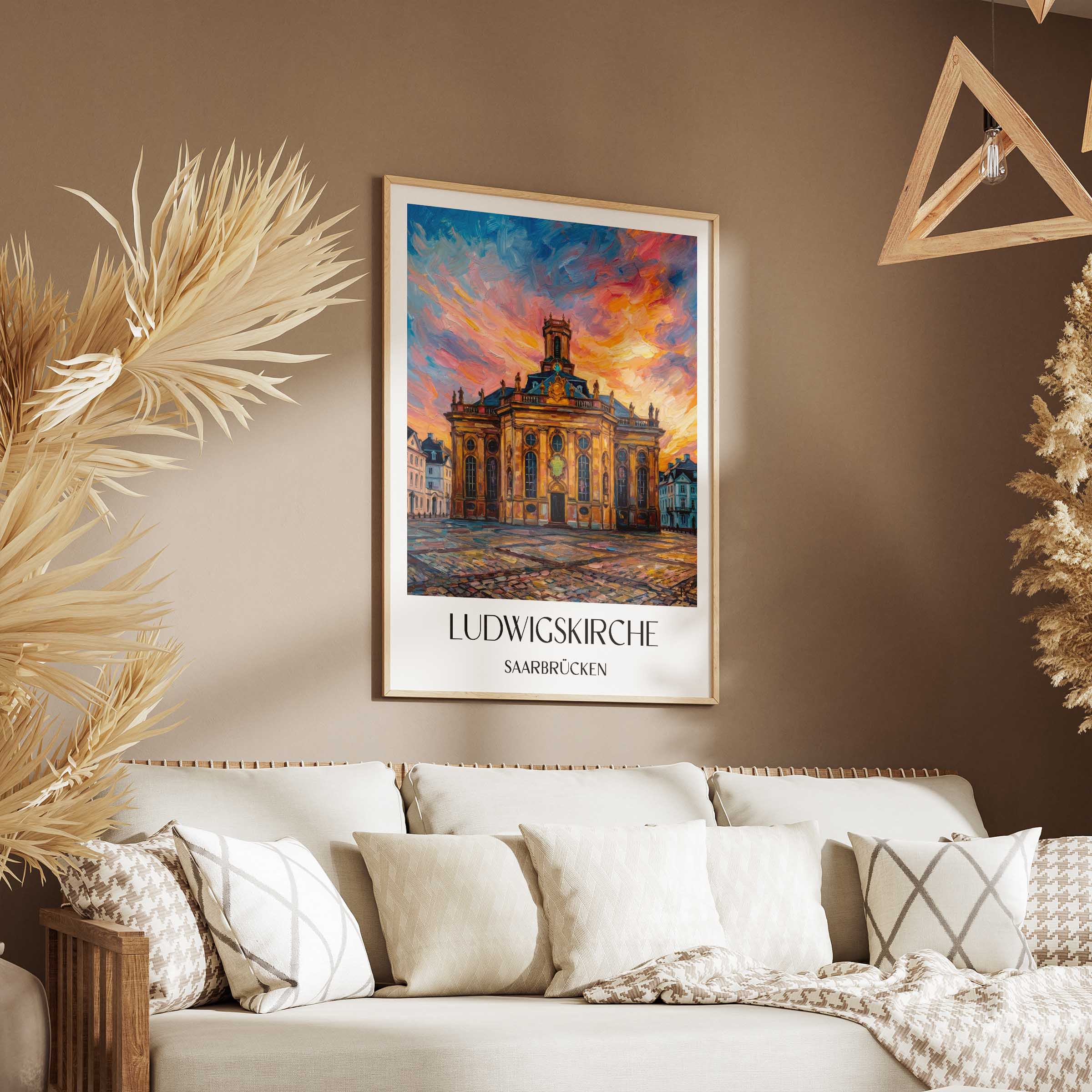 ludwigskirche-saarbrücken-deutschland-poster-oil-painting-oelgemaelde