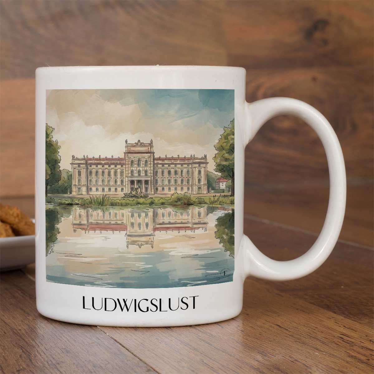 ludwigslust-mecklenburg-vorpommern-deutschland-kaffeebecher-aquarell