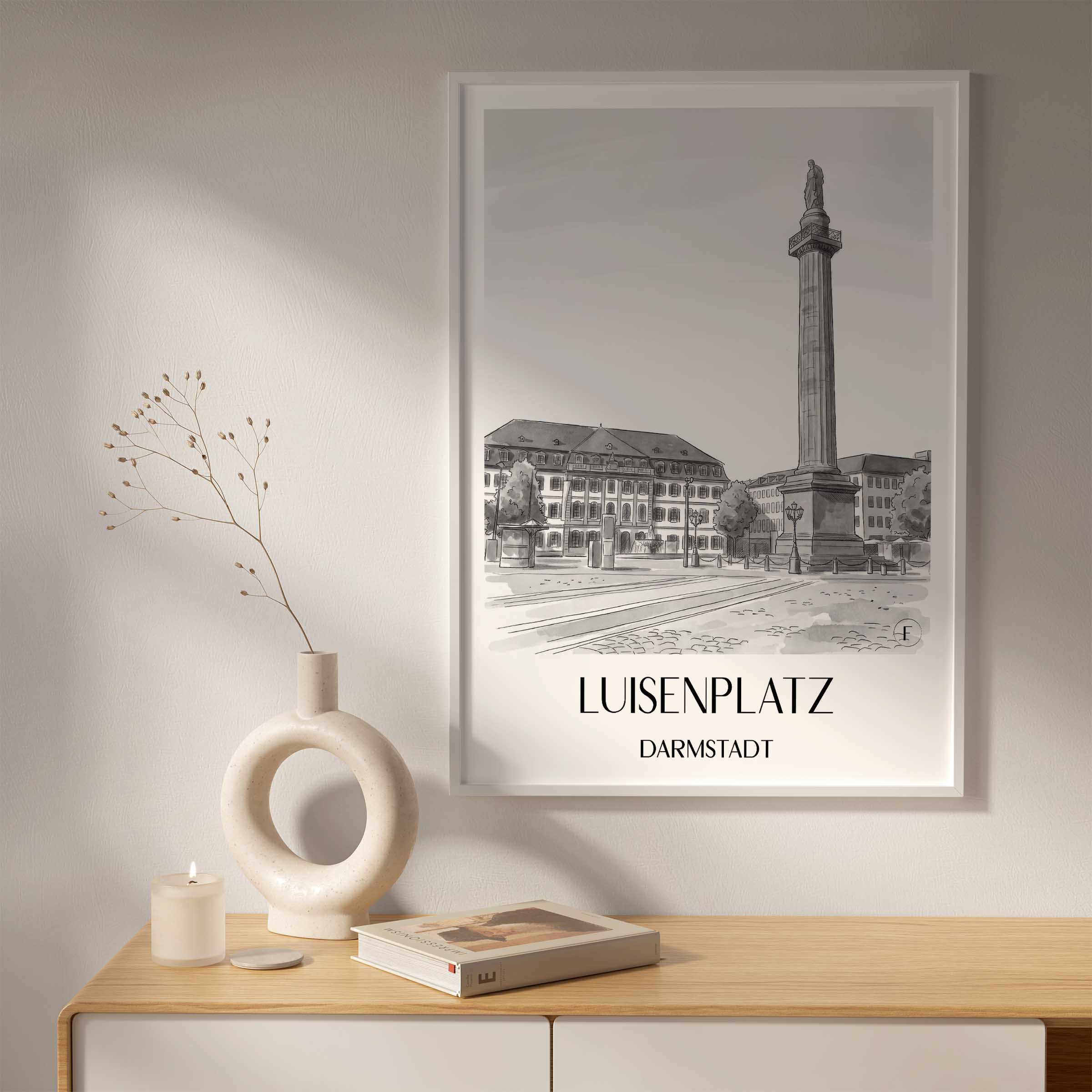 luisenplatz-darmstadt-deutschland-poster-aquarell-schwarz-weiss