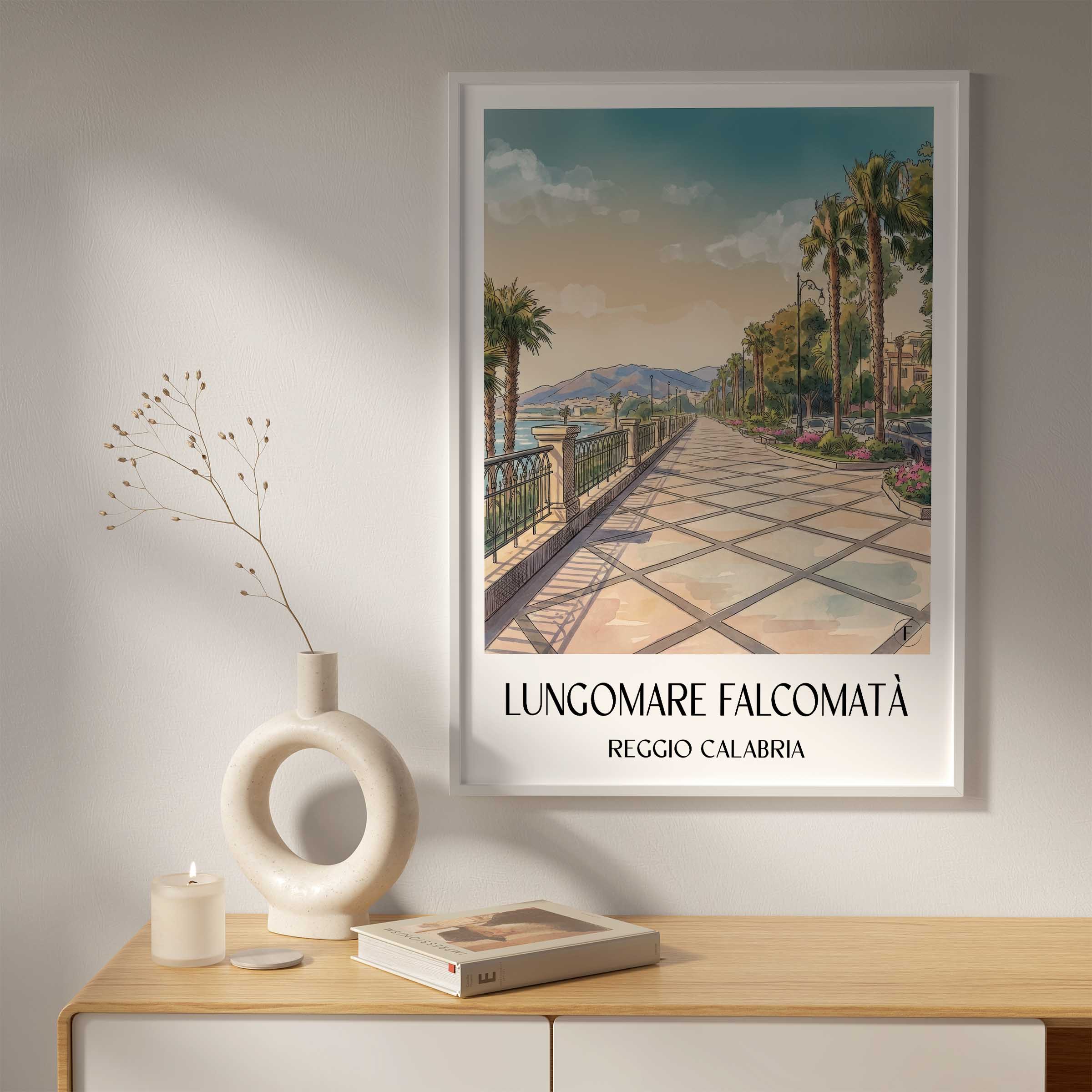 lungomare-falcomatà-reggio-calabria-italien-poster-aquarell