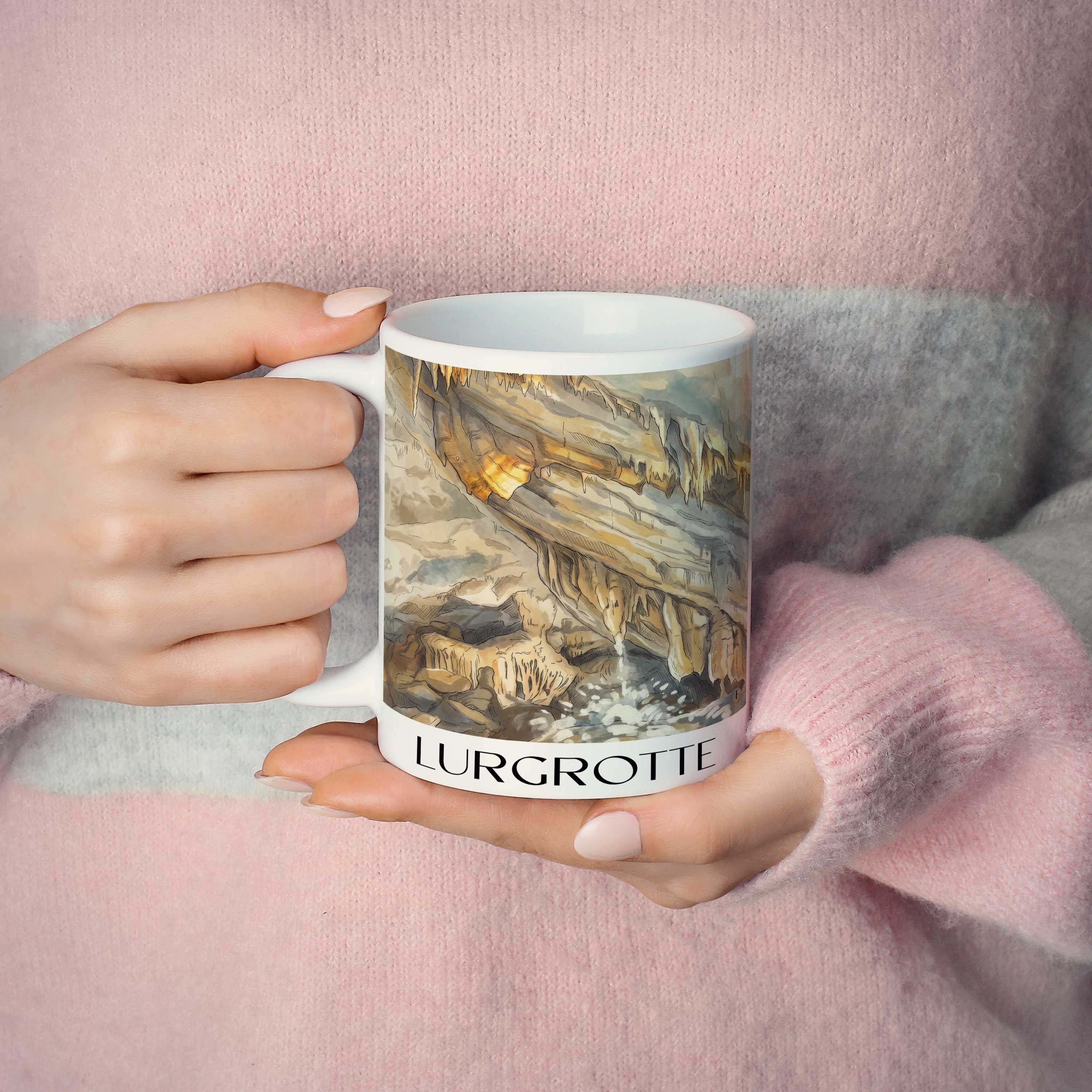 lurgrotte-steiermark-österreich-kaffeebecher-aquarell