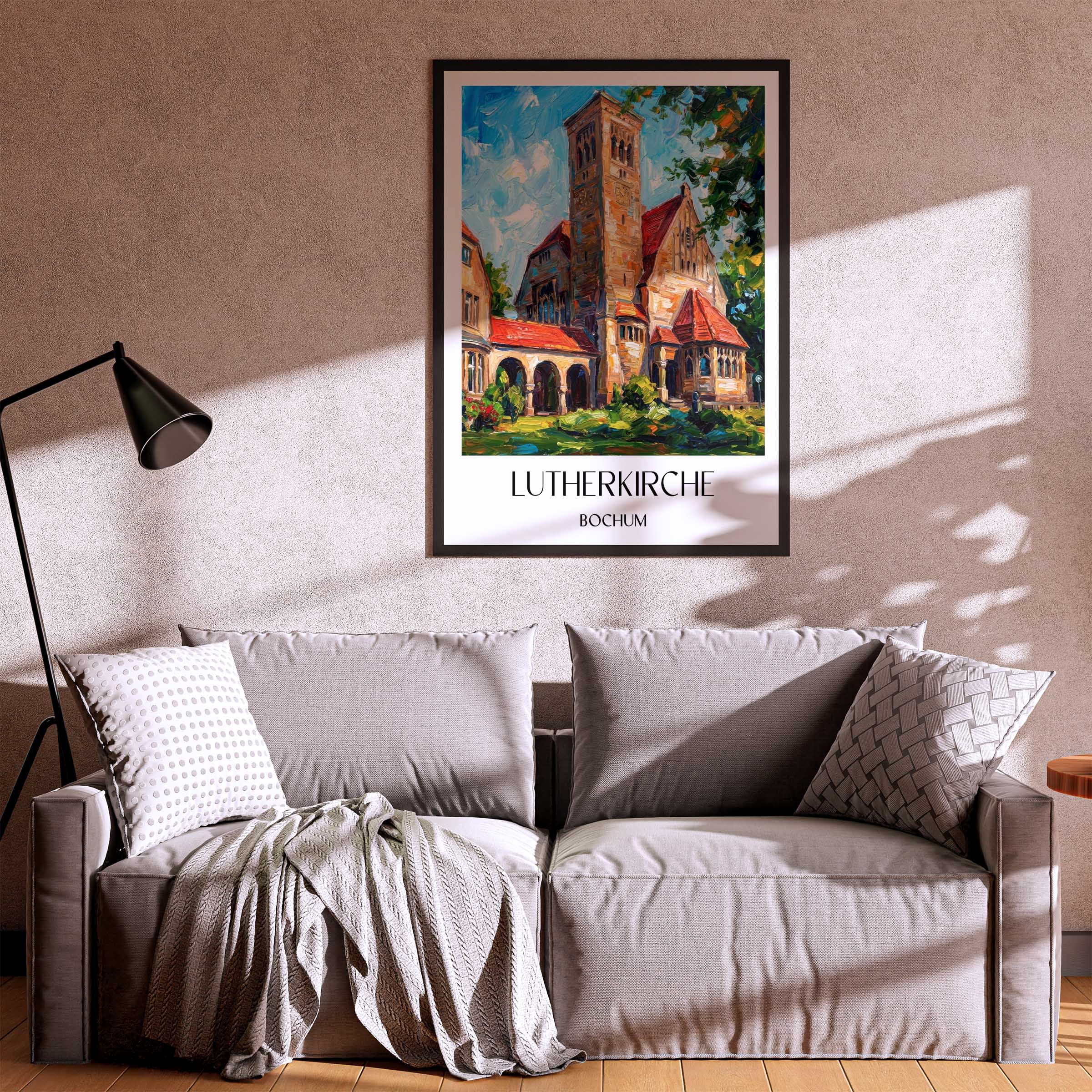lutherkirche-bochum-deutschland-poster-oil-painting-oelgemaelde