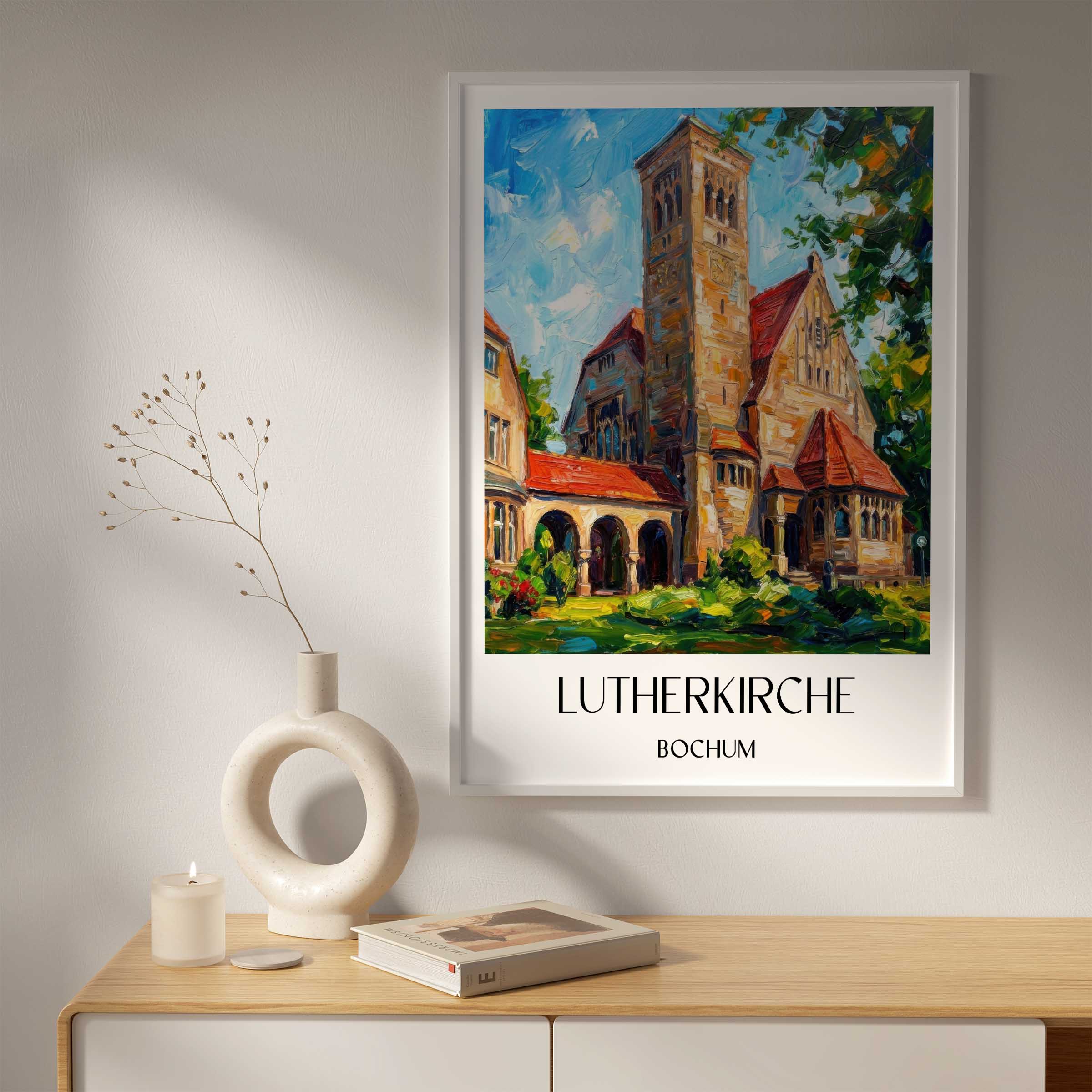 lutherkirche-bochum-deutschland-poster-oil-painting-oelgemaelde