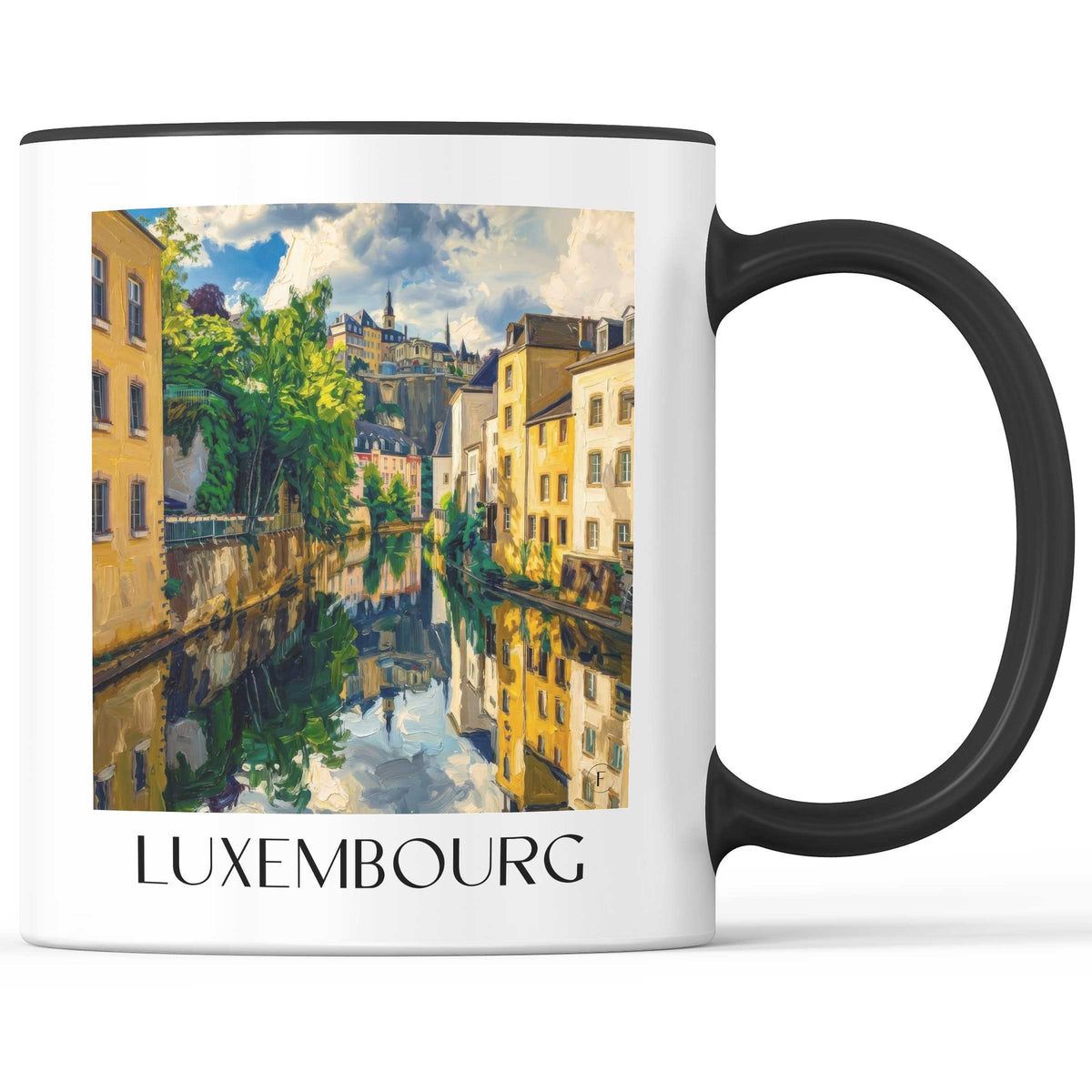 Luxemburg - Luxemburg Becher - Kaffeetasse im Ölgemälde Stil - favplace