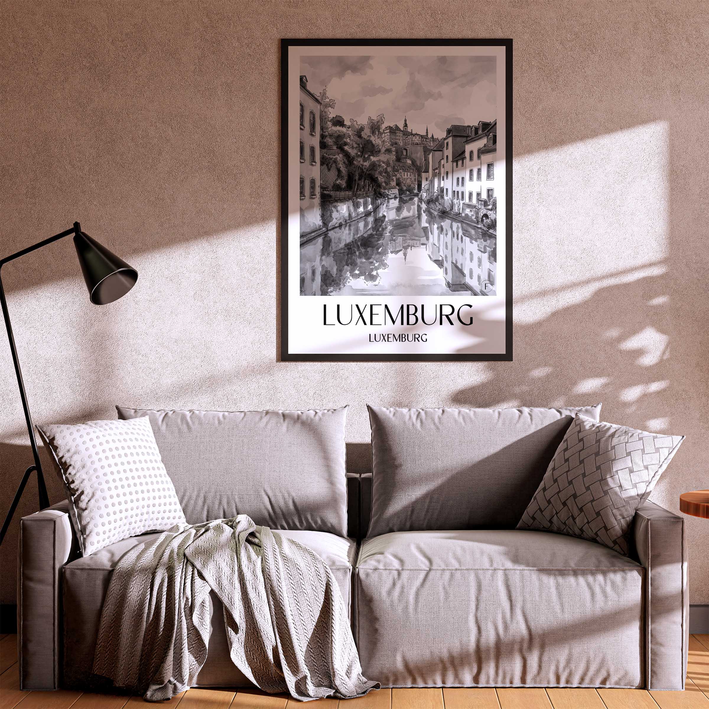 luxemburg-luxemburg-poster-aquarell-schwarz-weiss