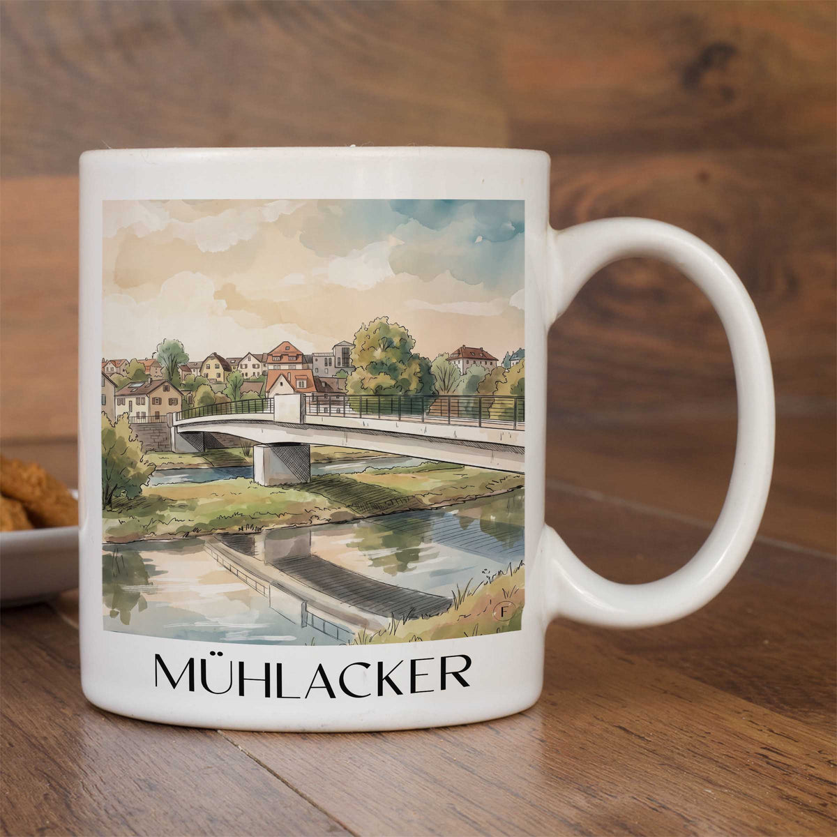 mühlacker-enztal-deutschland-kaffeebecher-aquarell