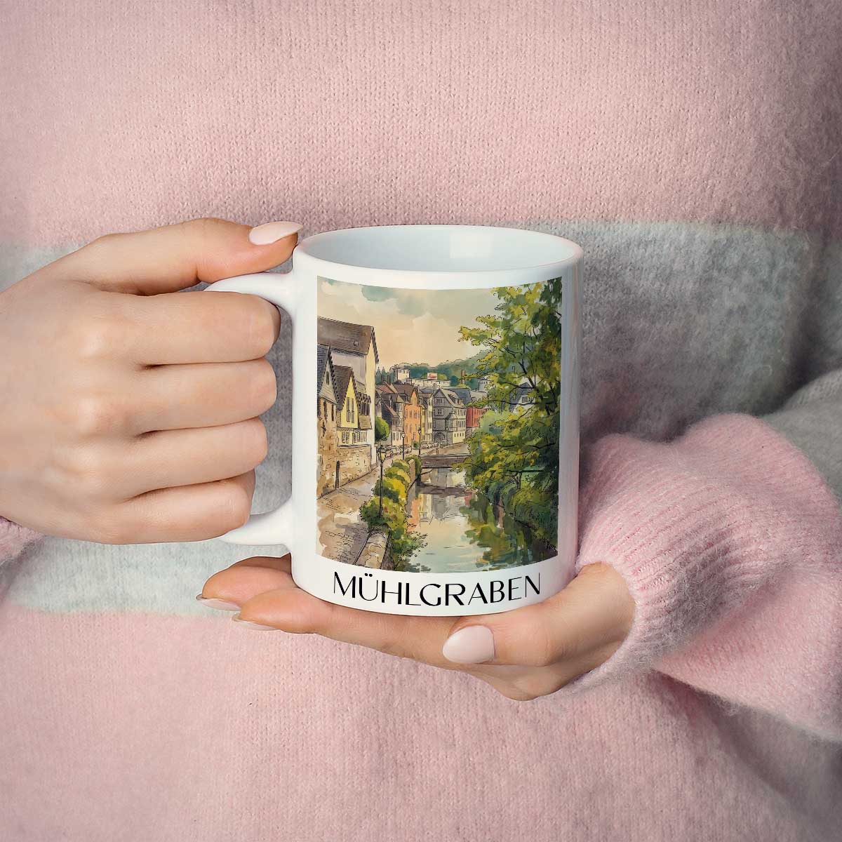 mühlgraben-wetzlar-deutschland-kaffeebecher-aquarell
