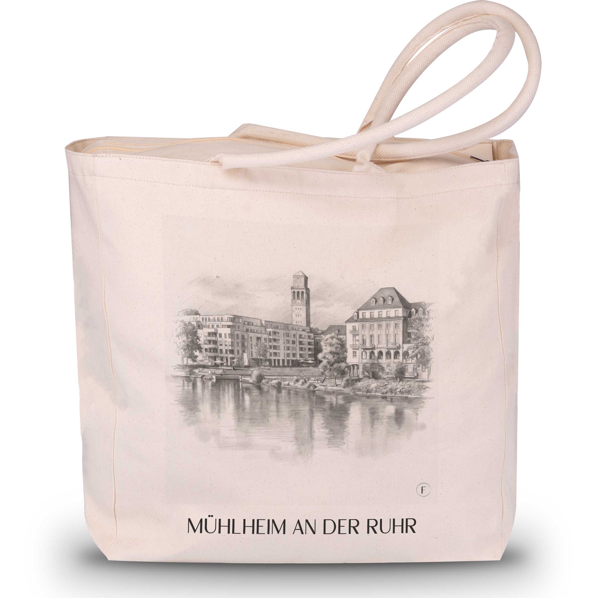 mühlheim-an-der-ruhr-ruhrgebiet-deutschland-einkaufstasche-bleistift-zeichnung-drawing