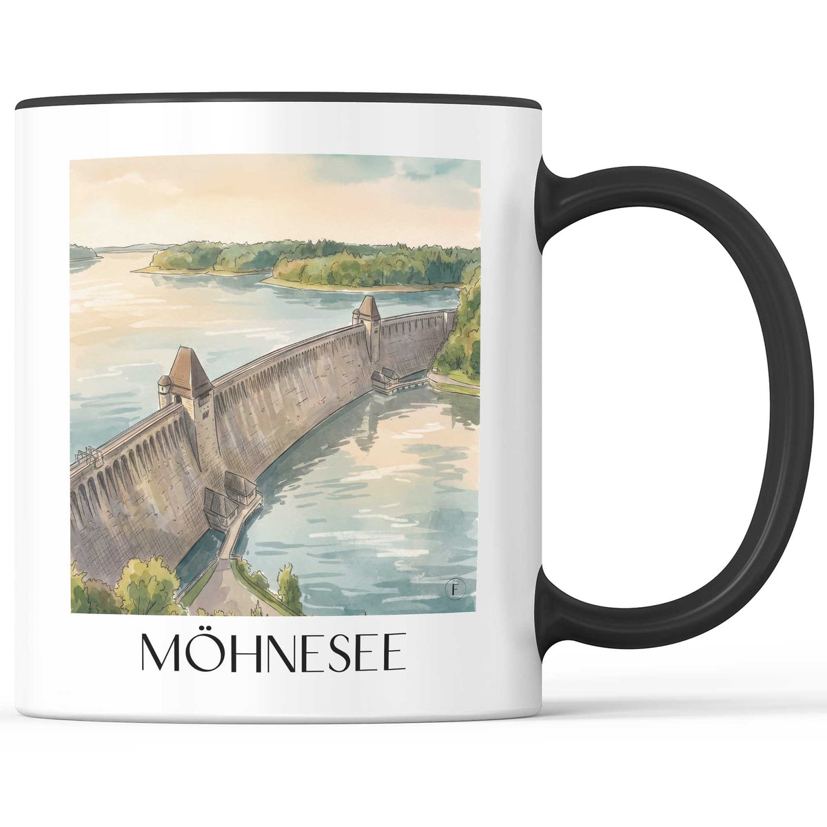 möhnesee-sauerland-deutschland-kaffeebecher-aquarell