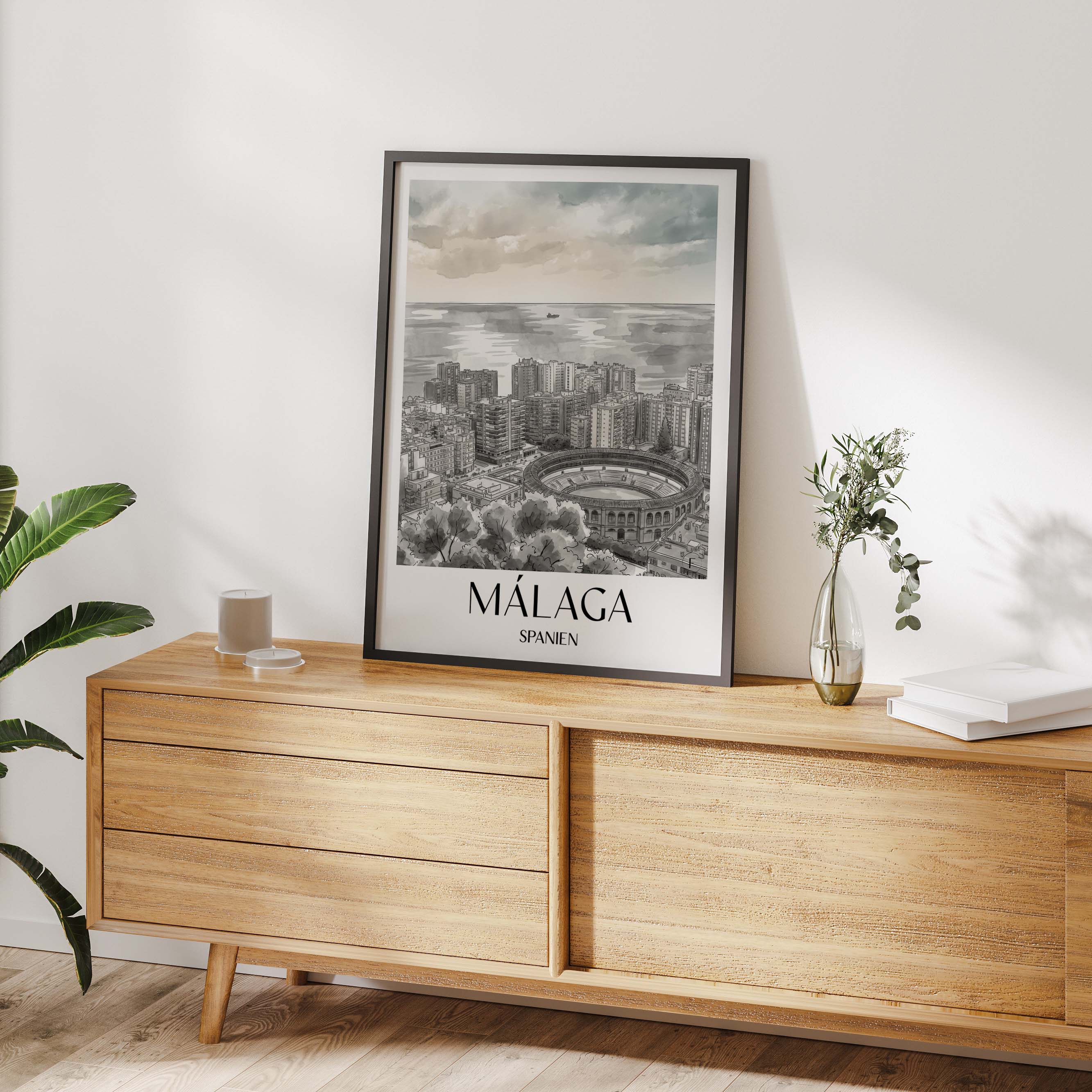 málaga-spanien-spanien-und-spanien-poster-aquarell-schwarz-weiss