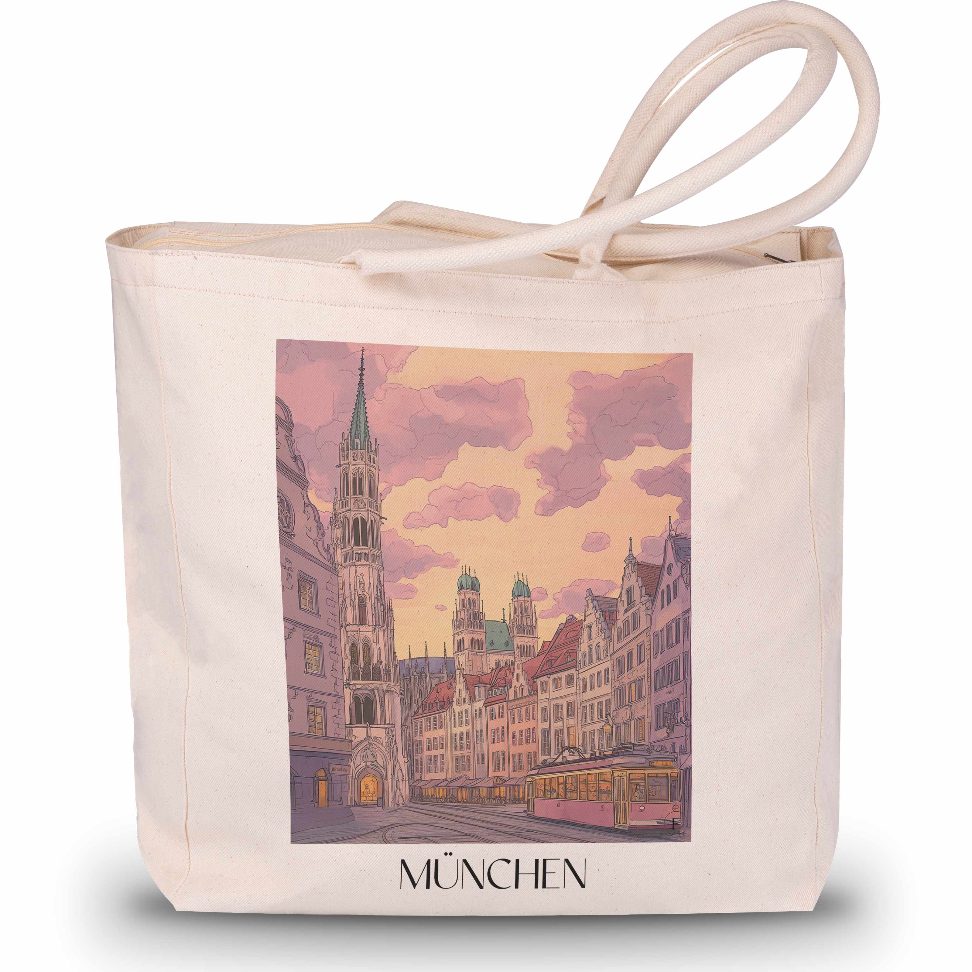 münchen-deutschland-einkaufstasche-aquarell