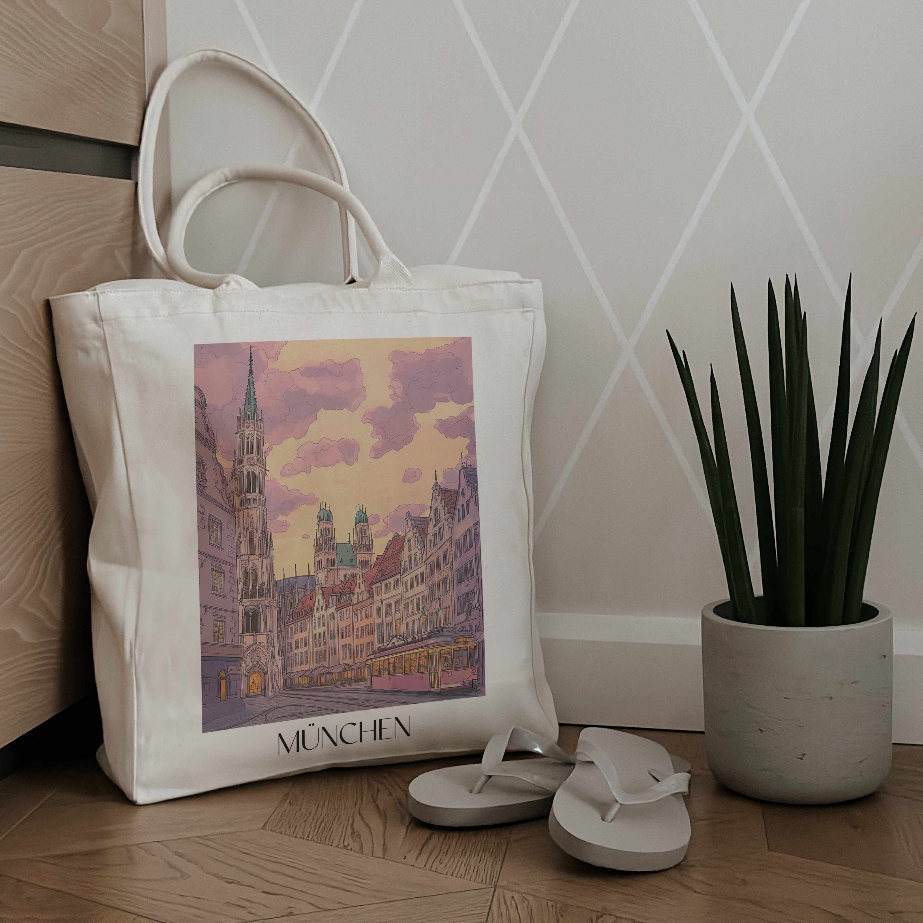 münchen-deutschland-einkaufstasche-aquarell