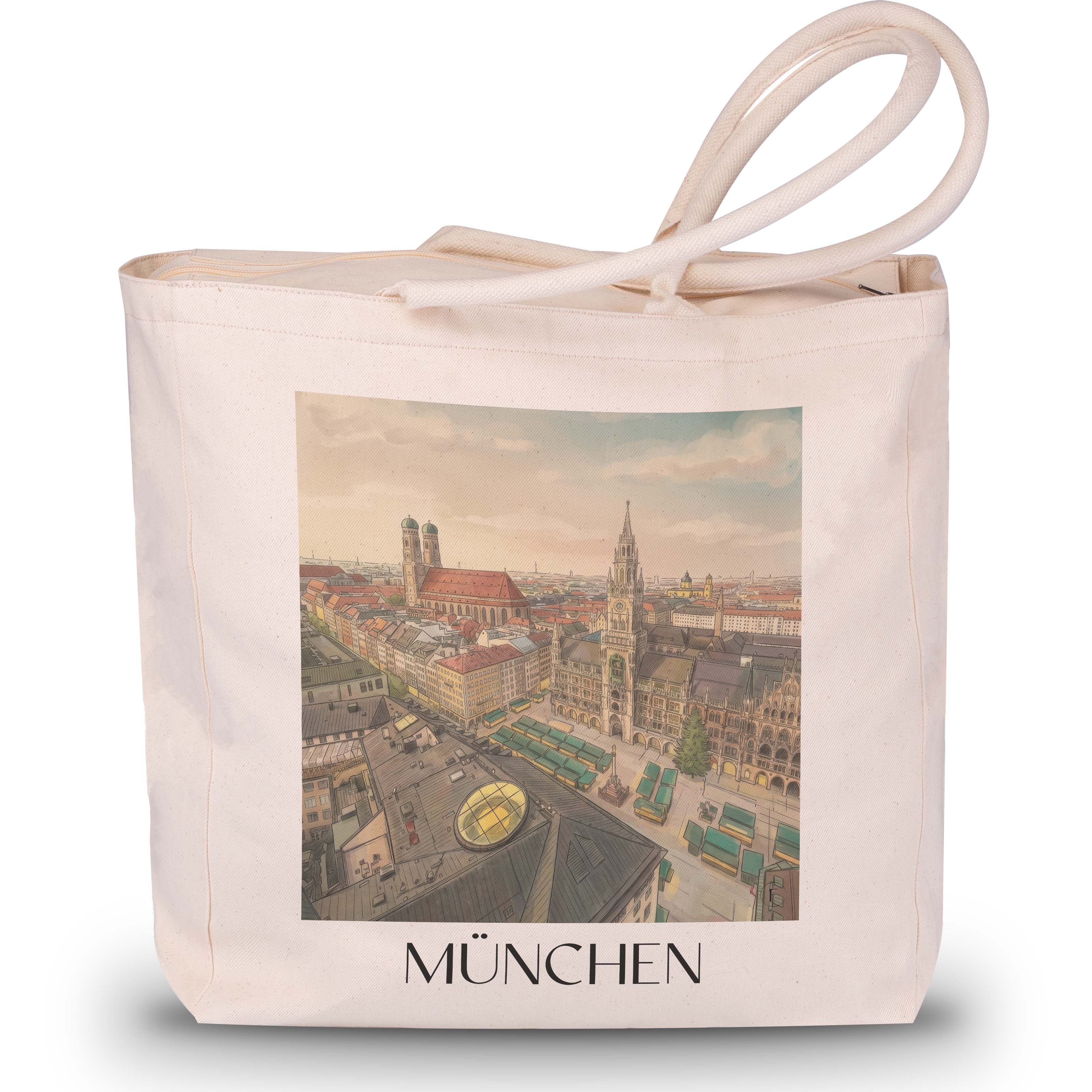 münchen-deutschland-einkaufstasche-aquarell