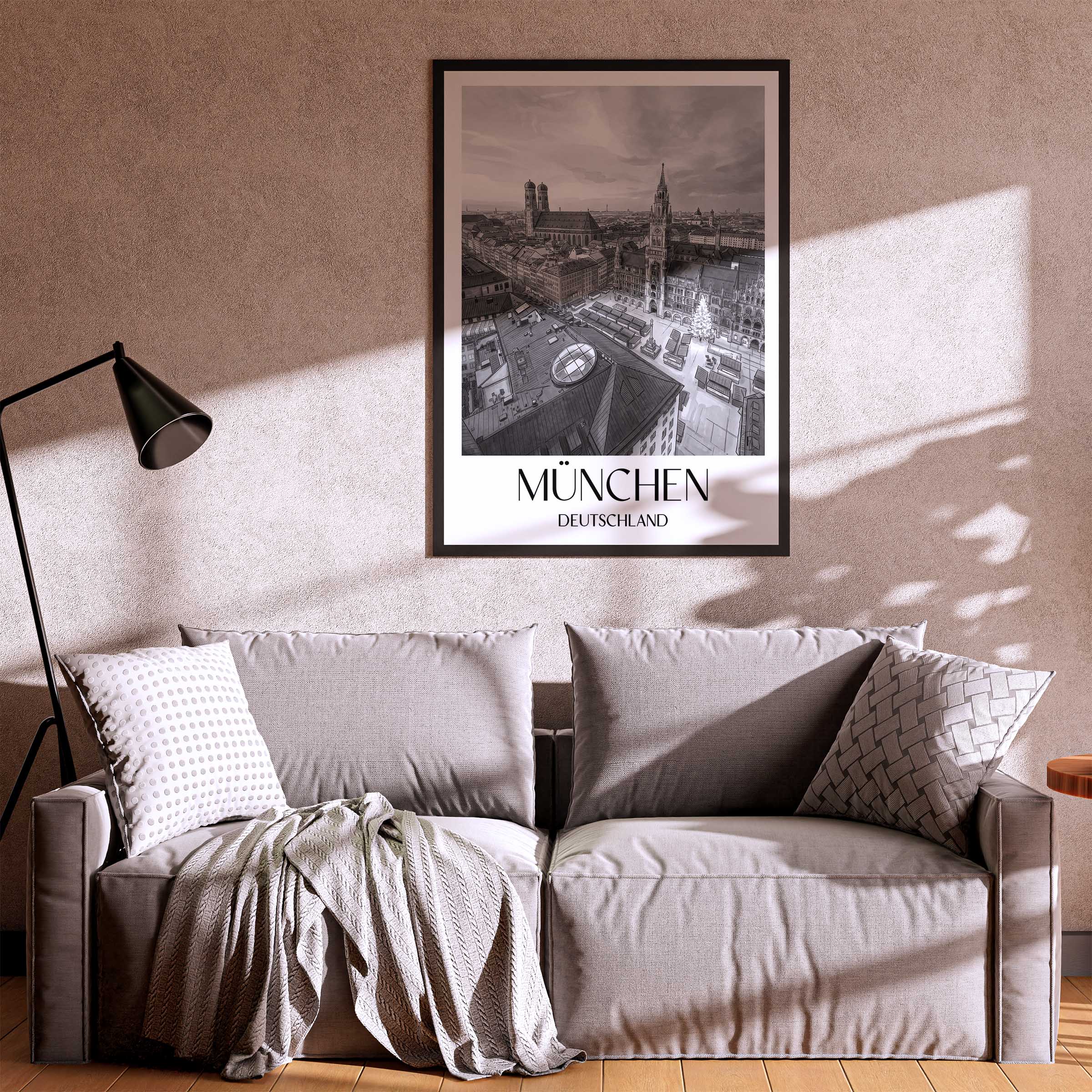 münchen-deutschland-poster-aquarell-schwarz-weiss