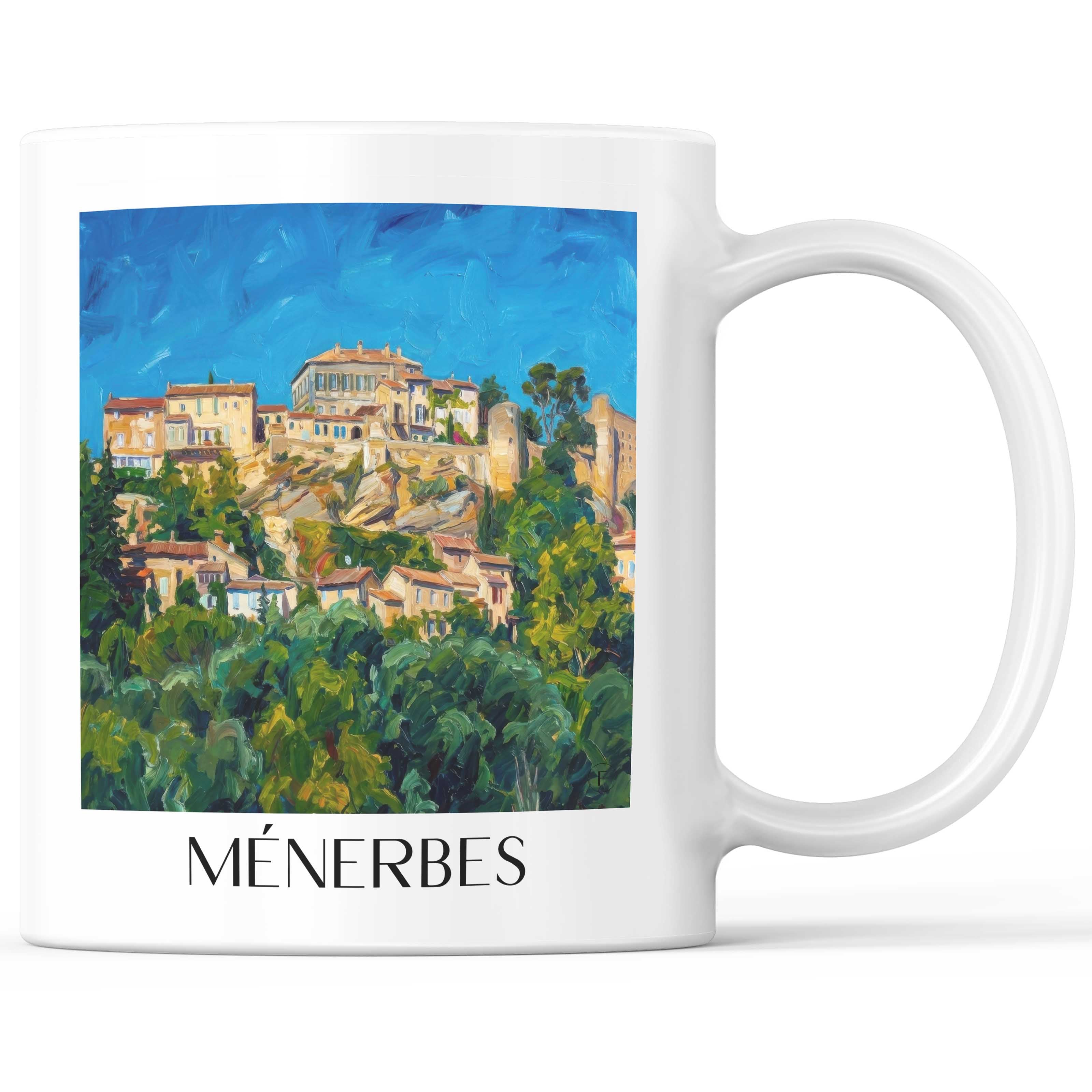 ménerbes-provence-frankreich-kaffeebecher-oil-painting-oelgemaelde