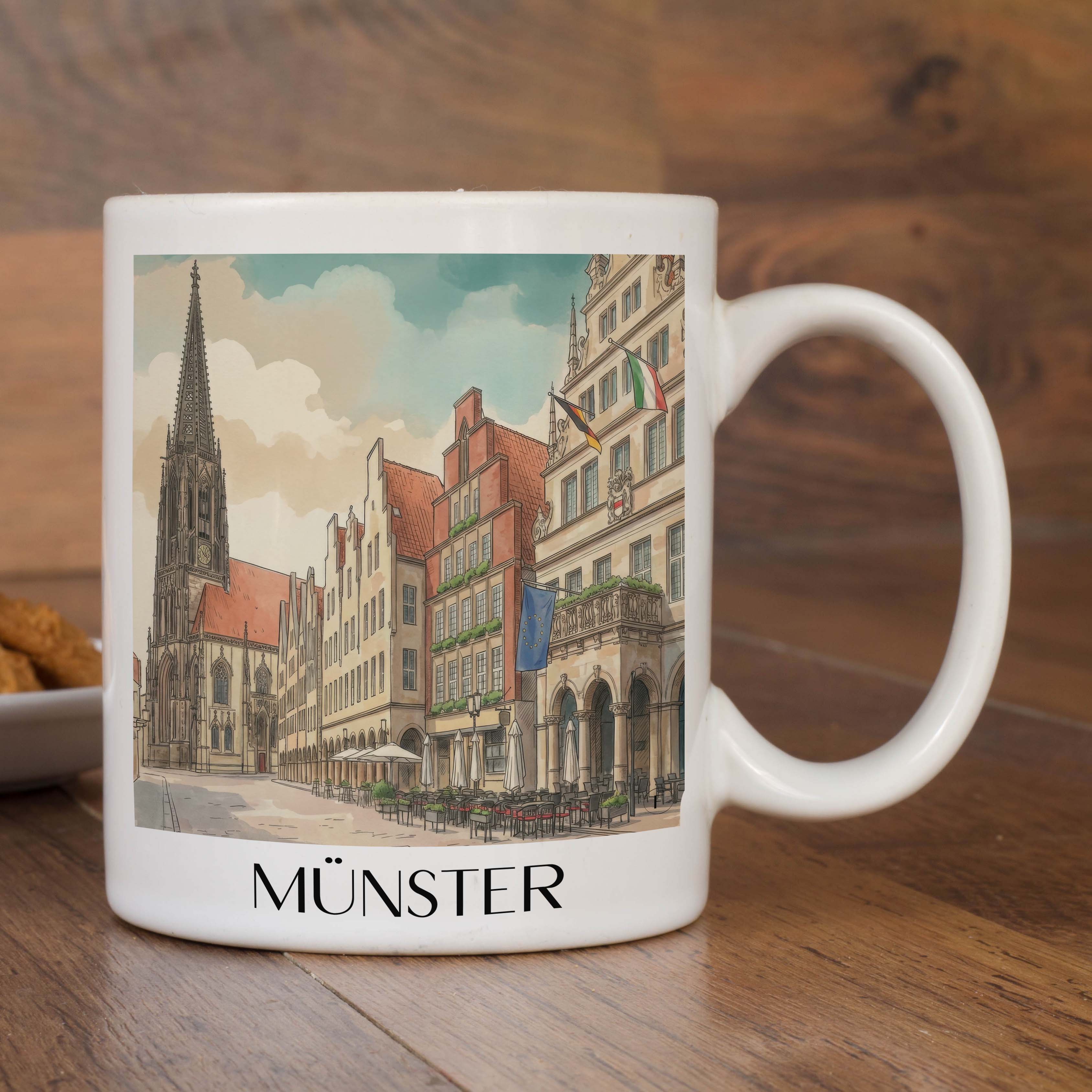 münster-deutschland-kaffeebecher-aquarell