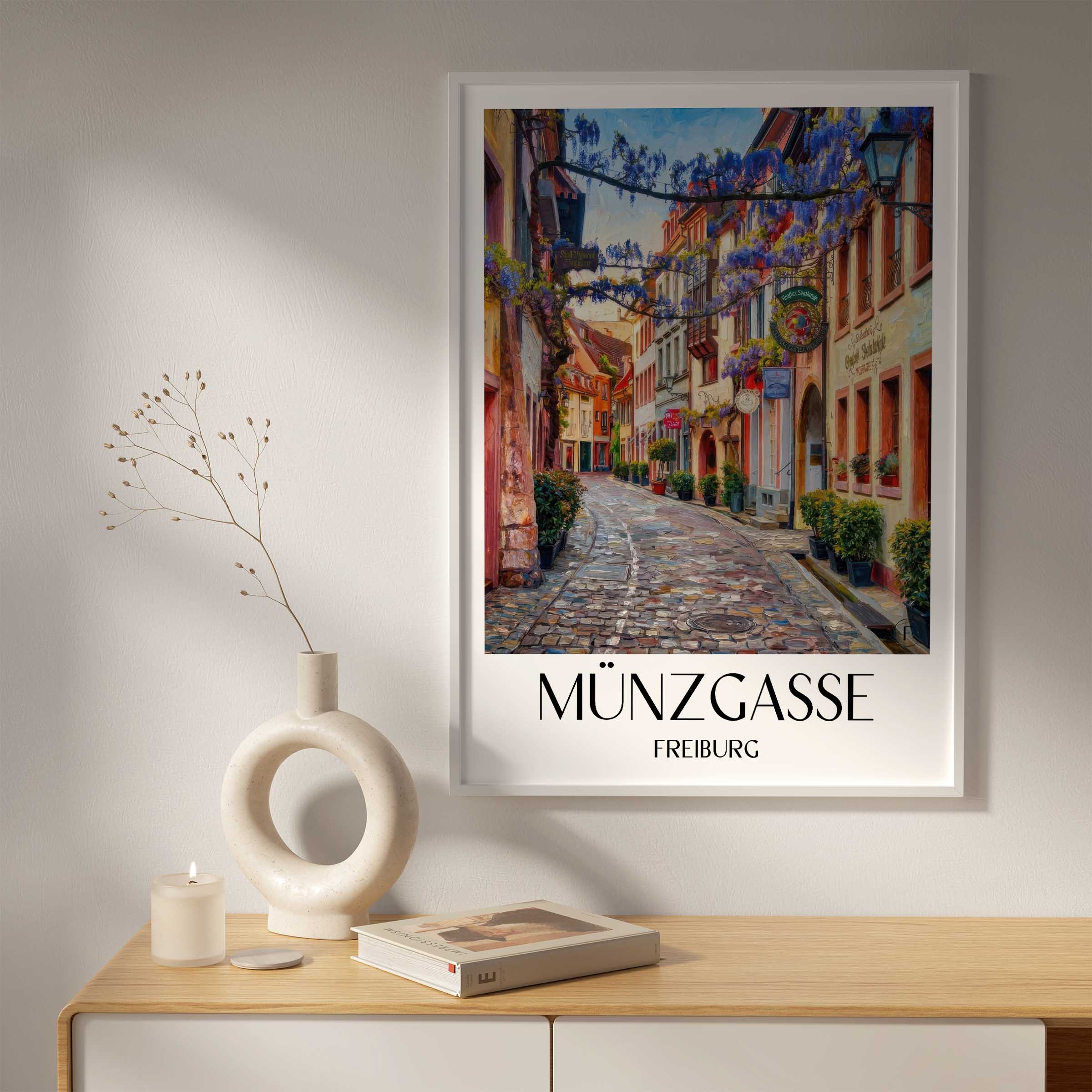 münzgasse-freiburg-deutschland-poster-oil-painting-oelgemaelde