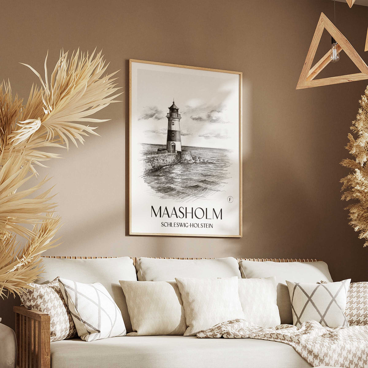 maasholm-schleswig-holstein-deutschland-poster-bleistift-zeichnung-drawing