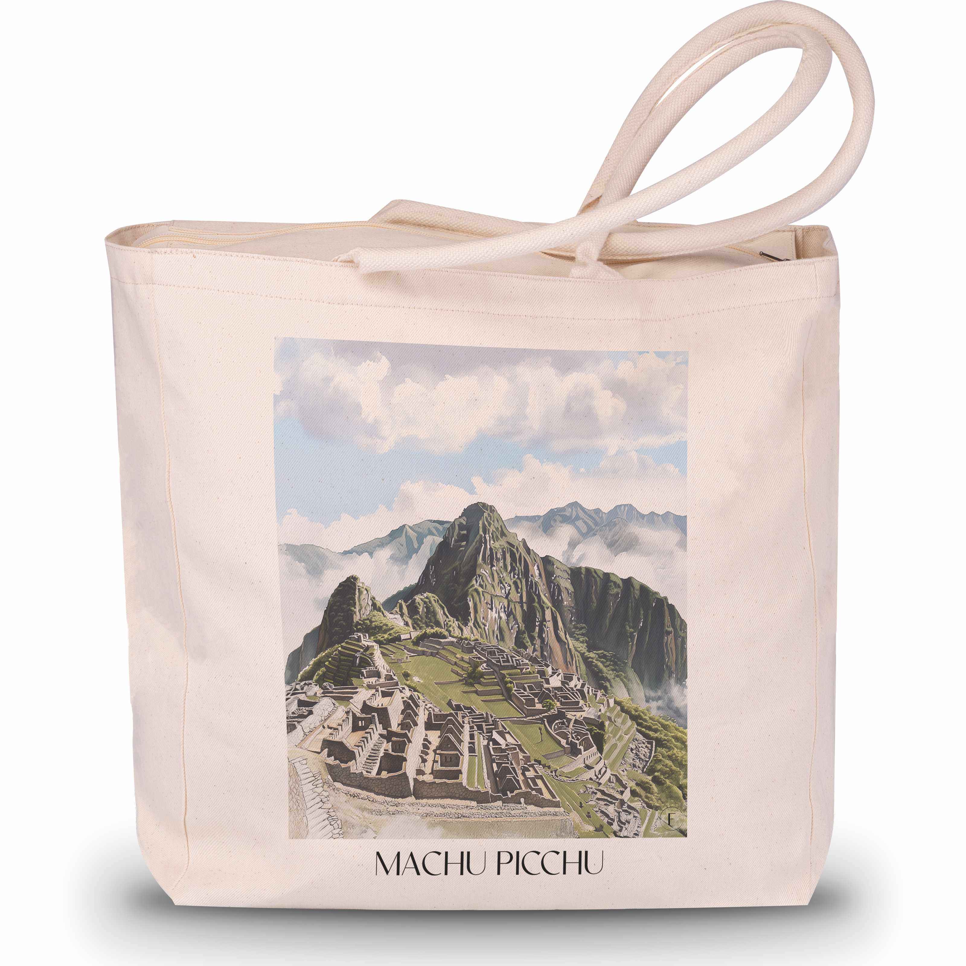 Machu Picchu - Peru Tote Bag - Einkaufstasche im Aquarell Stil - favplace