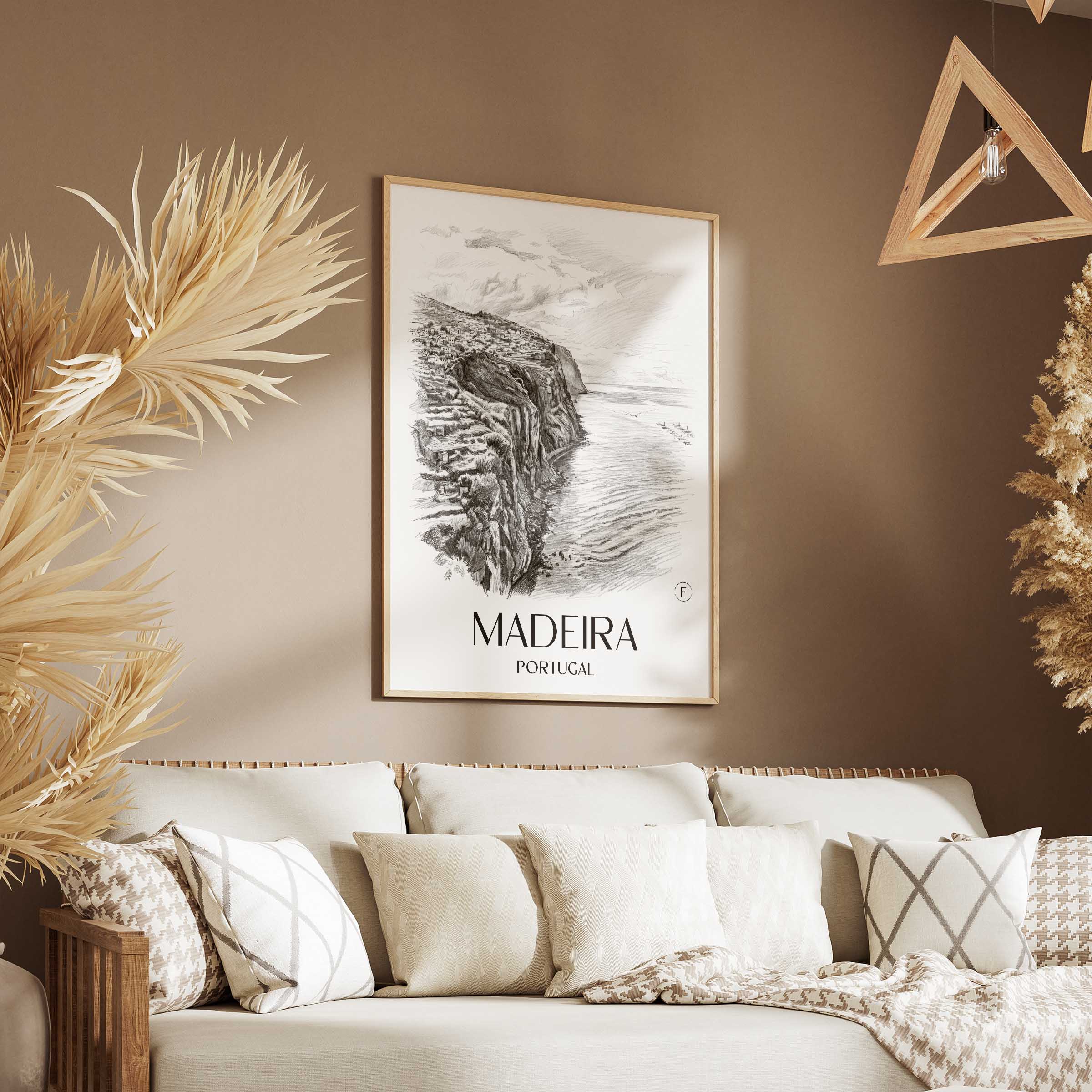 madeira-portugal-poster-bleistift-zeichnung-drawing